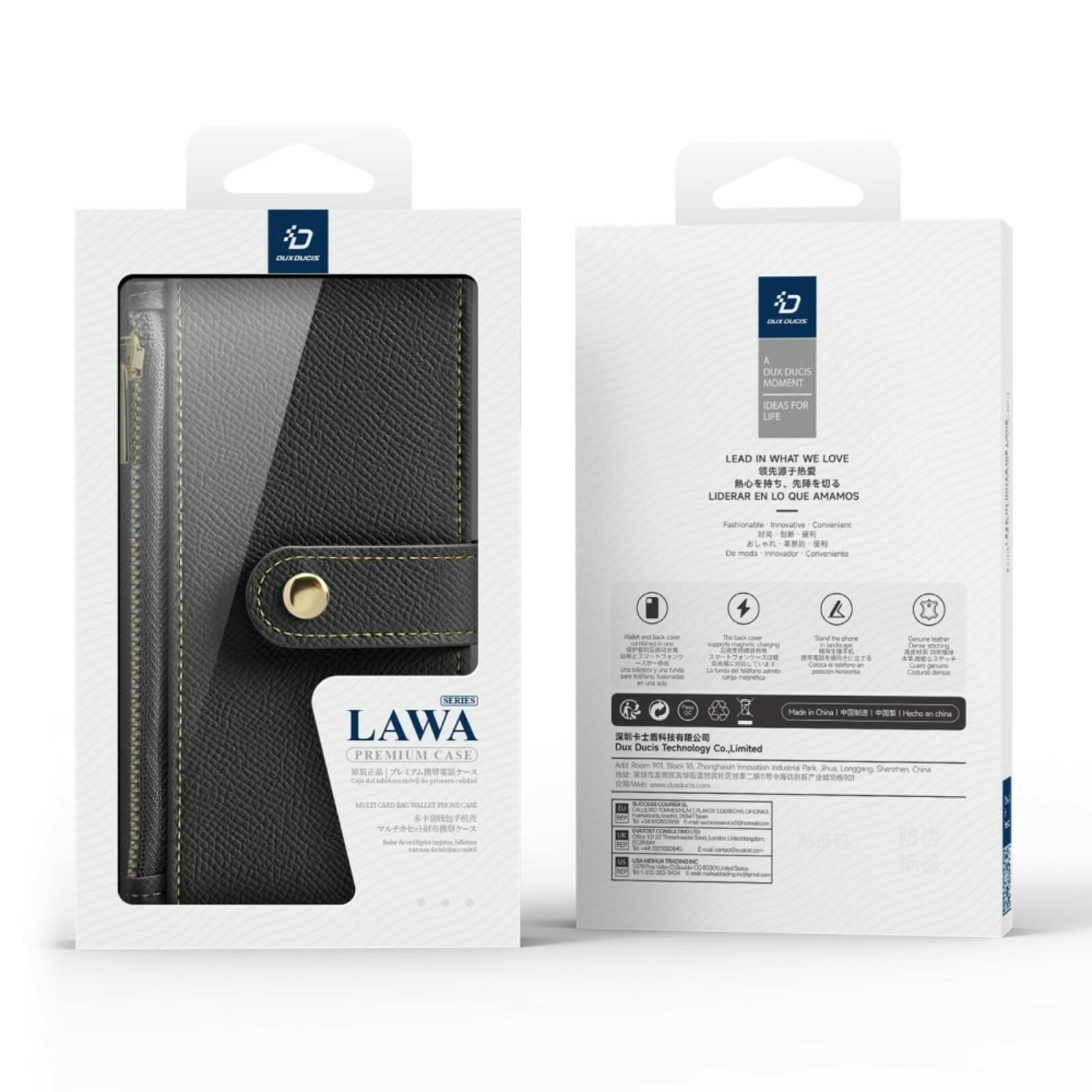 DUX DUCIS Apple iPhone 16 Plus Premium 2-in-1 Bookcase met MagSafe Hoesje Zwart