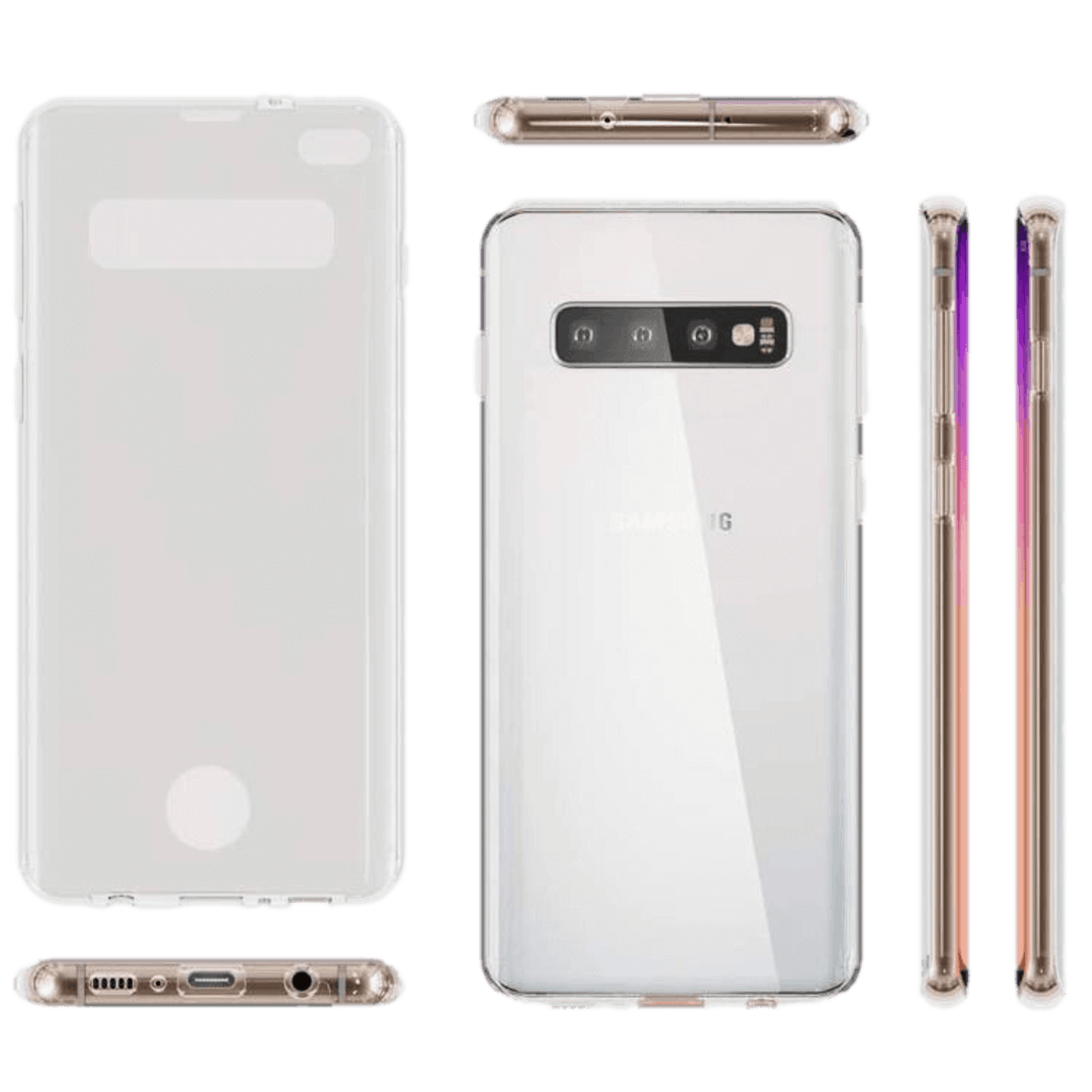 Mocaa Samsung Galaxy S10 Plus Full Body Beschermhoes Transparant
