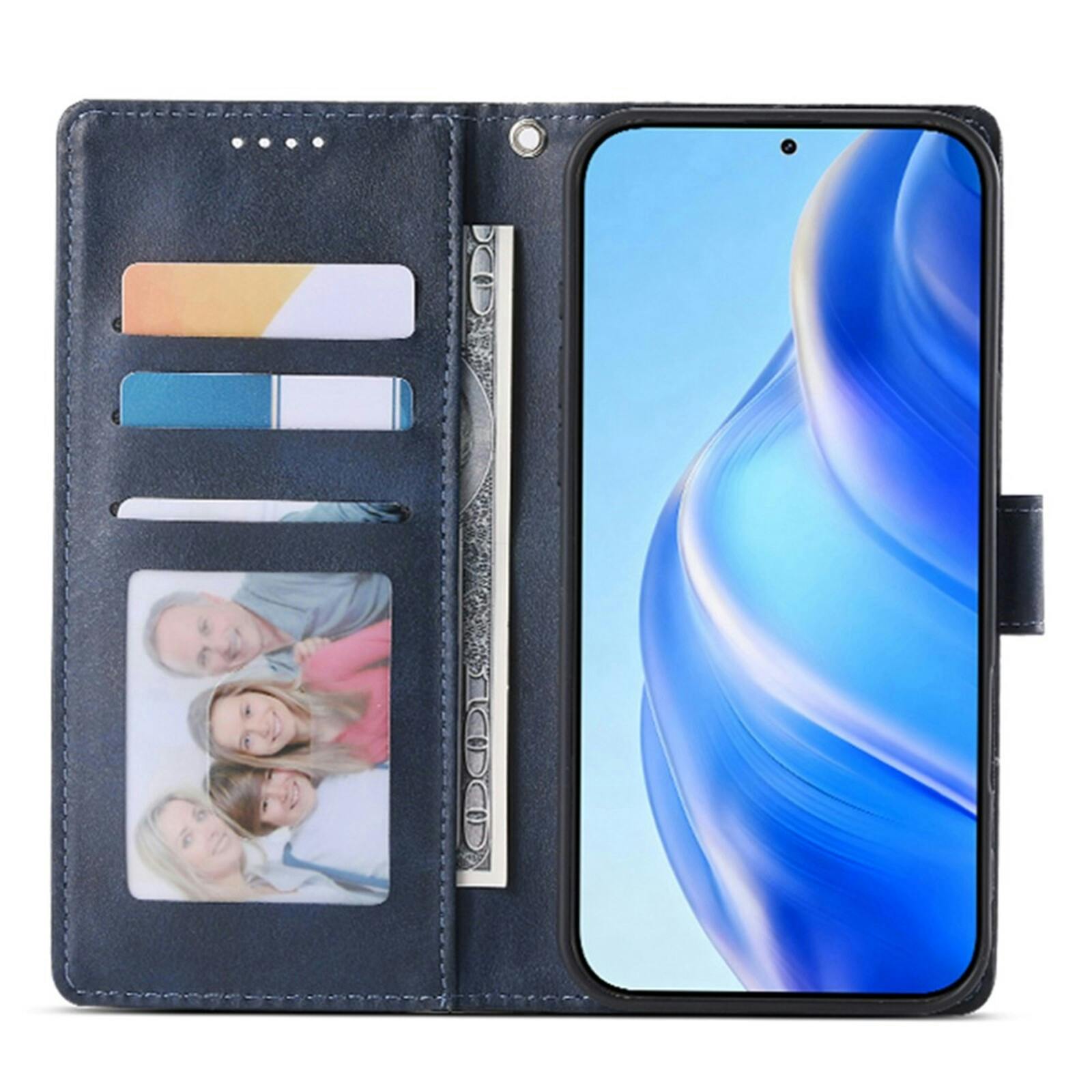 Mocaa Samsung Galaxy A27 Slim-Fit Boek Hoesje Blauw