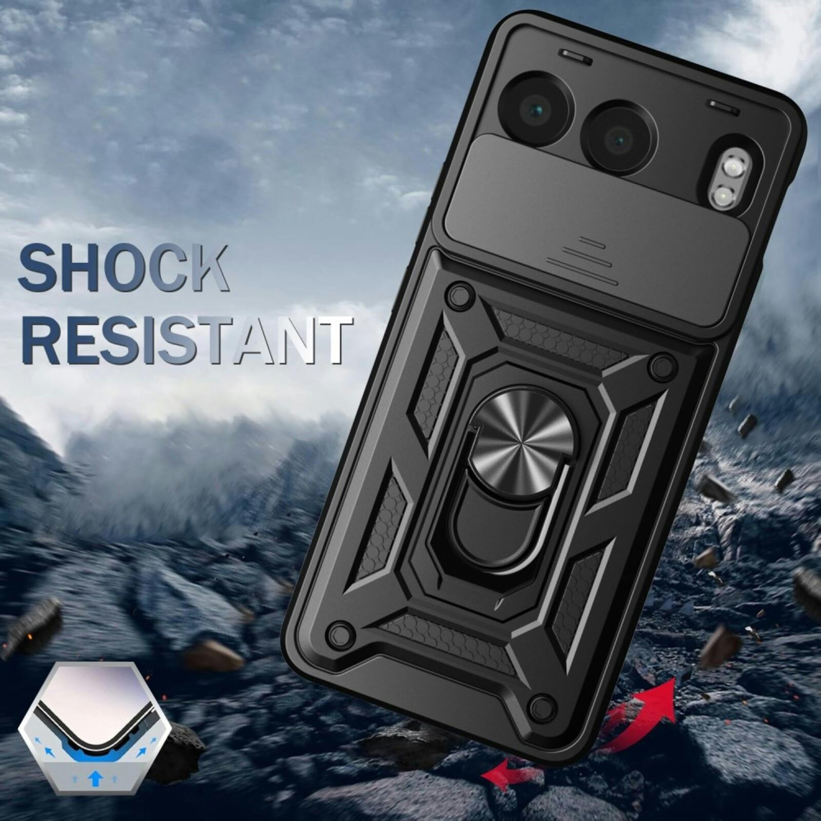 CaseBody OnePlus Nord 4 Shield Case met Camera-schuif Zilver