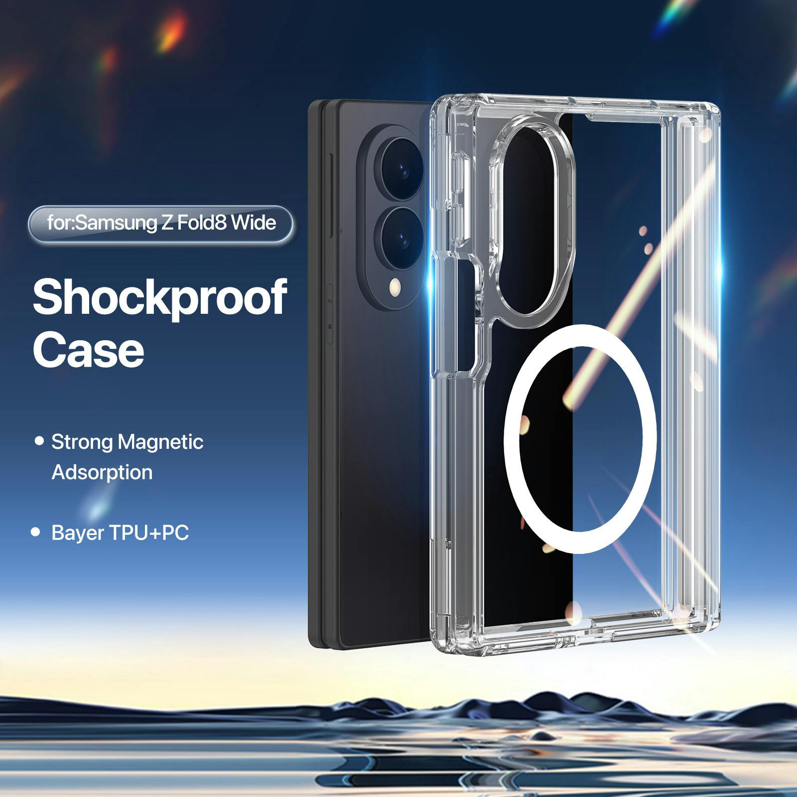 DUX DUCIS Samsung Galaxy Z Fold8 Wide Premium Slim Protection Case Transparant