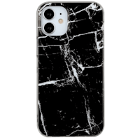 Mocaa iPhone 12 (Pro) Telefoonhoesje Zwart Marmer