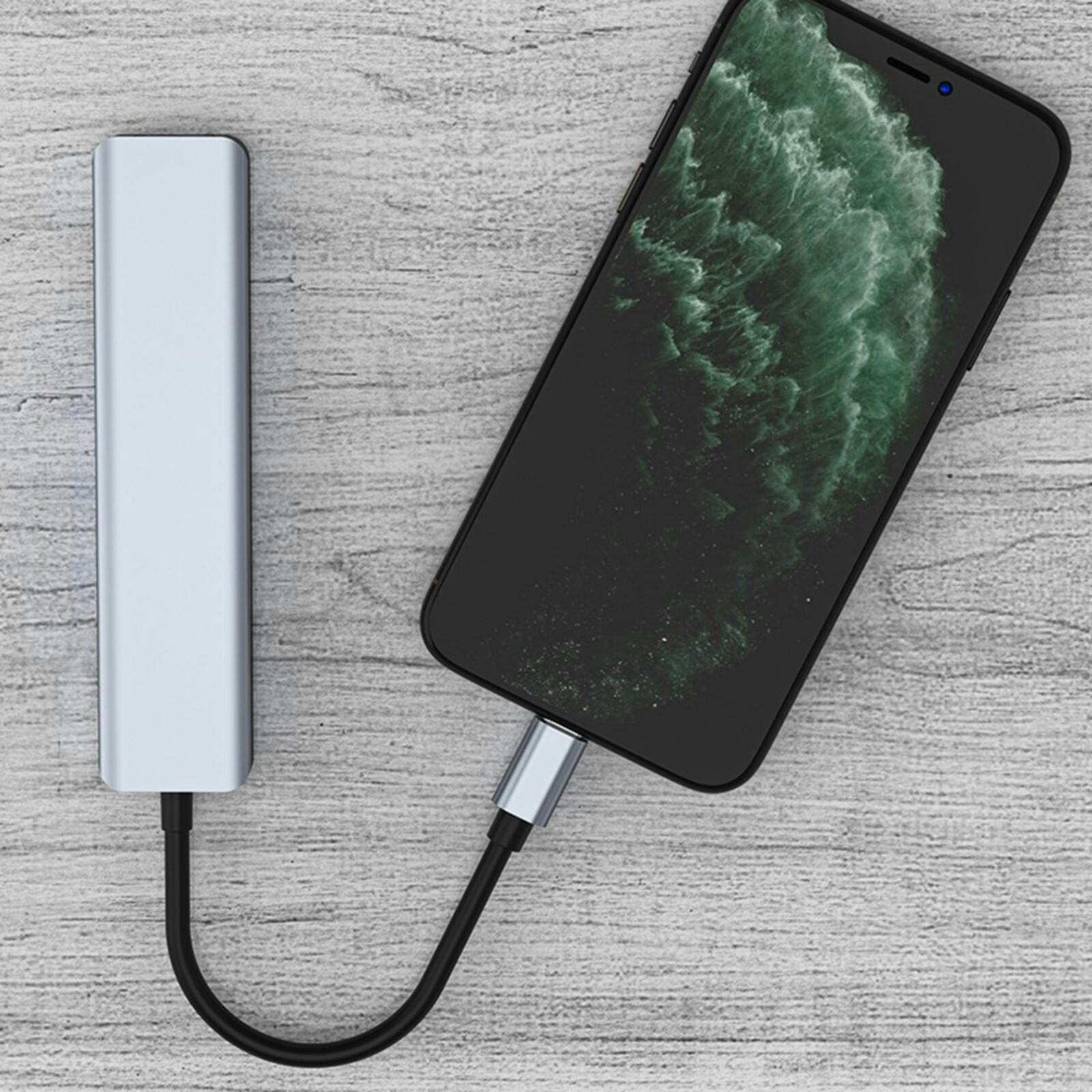 Joyroom 7-in-1 USB-C Docking Station Zwart 1m