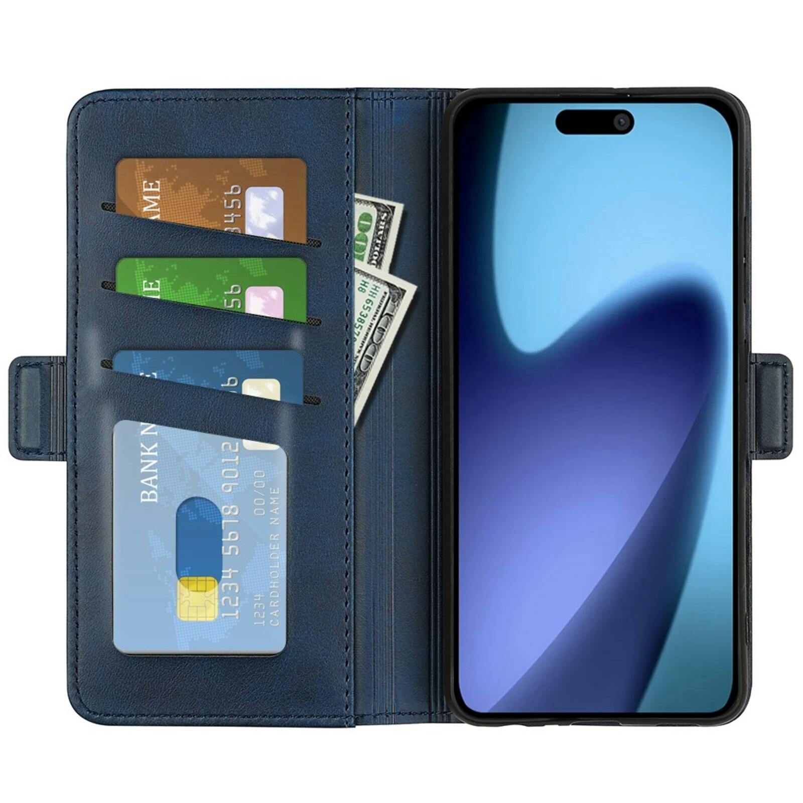 Comfycase Apple iPhone 17 Bookcase Hoesje Blauw