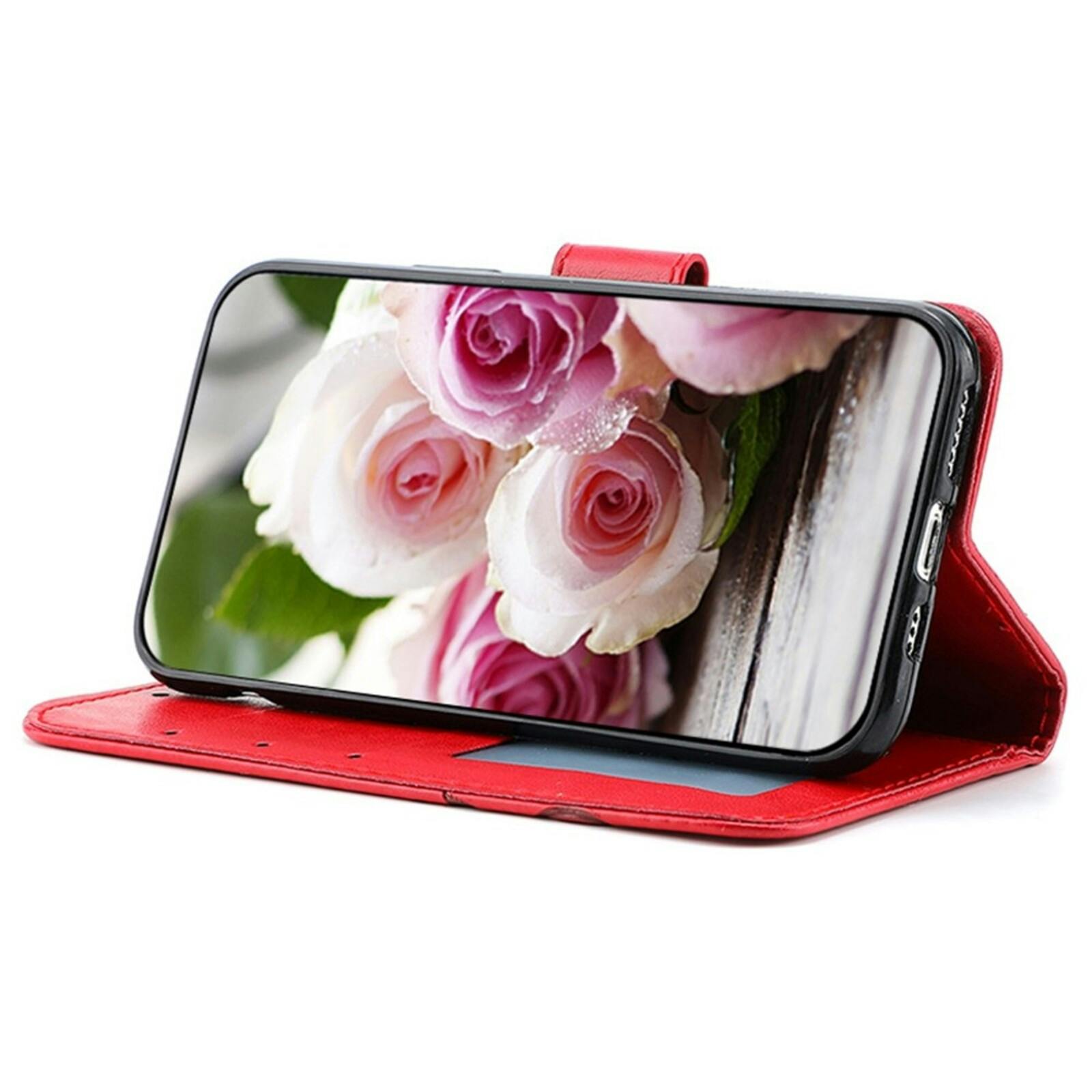 Mocaa Samsung A17 (5G) / A16 (5G) / A26 5G Bookcase Gravure Rozen Rood