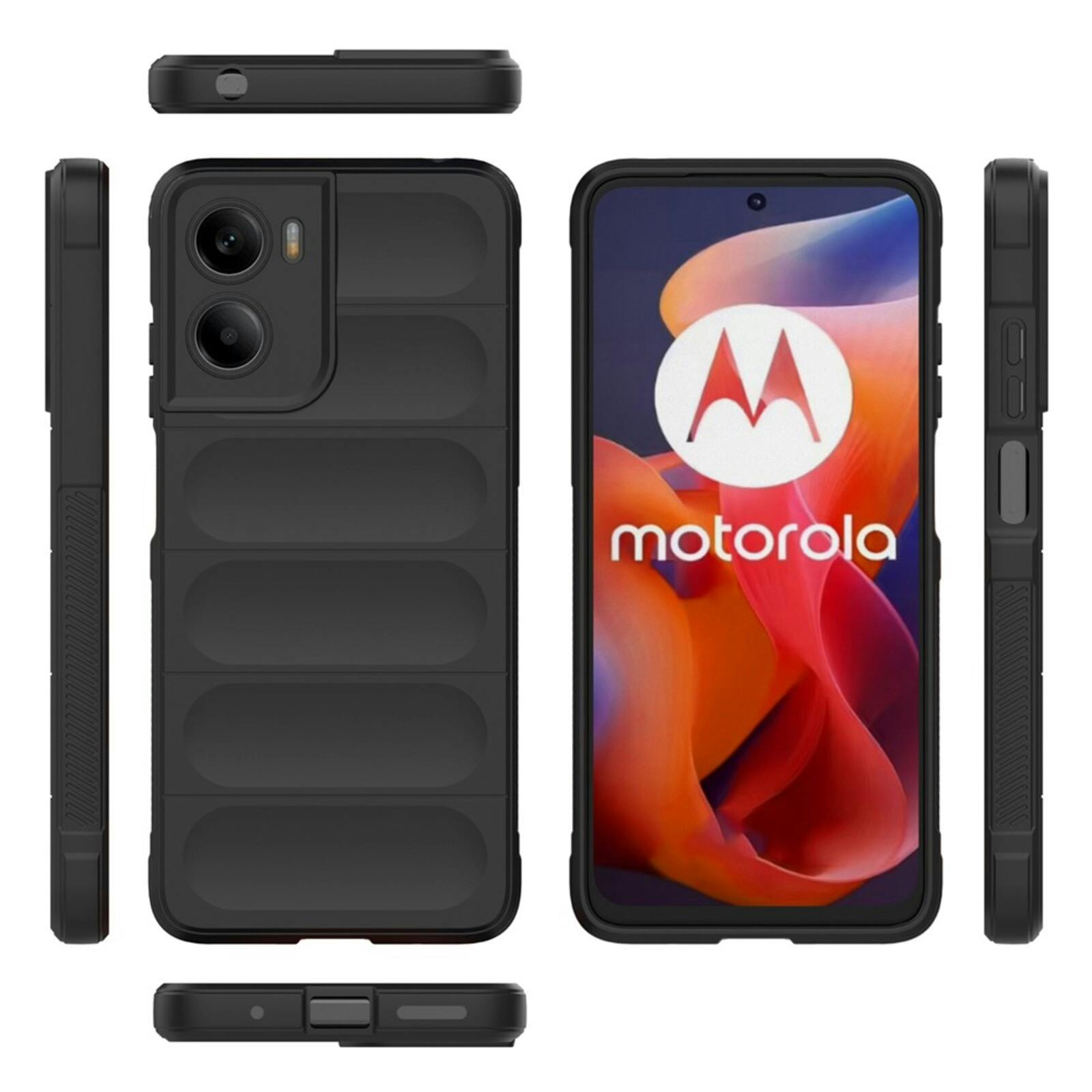 Comfycase Motorola Moto E15/G05s Cushion Case Zwart
