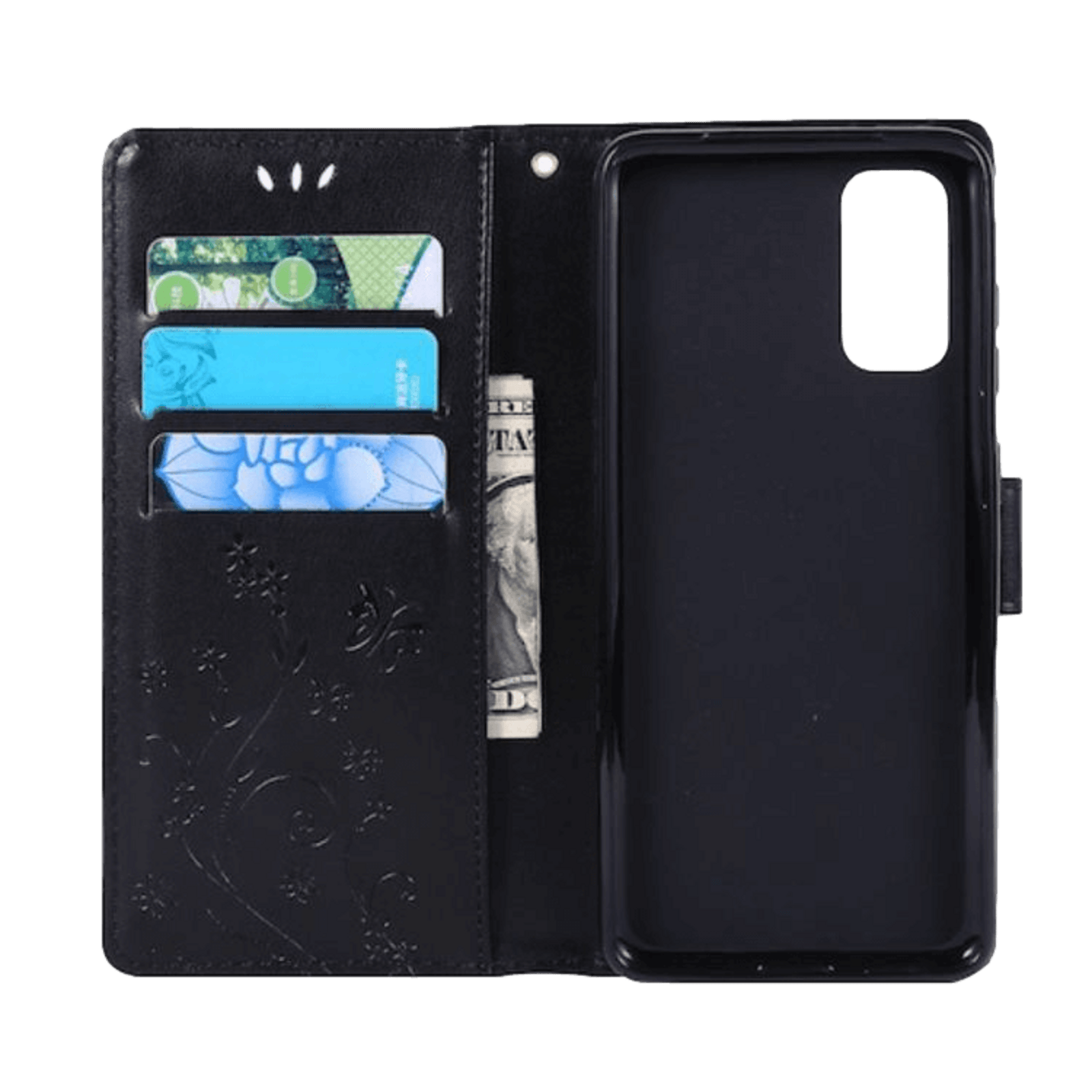 Mocaa Samsung Galaxy S20 Booklet Telefoonhoesje Zwart