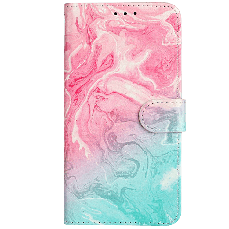 Mocaa Huawei P Smart 2020 Kleurrijk Marmer Bookcase Hoesje Meerkleurig