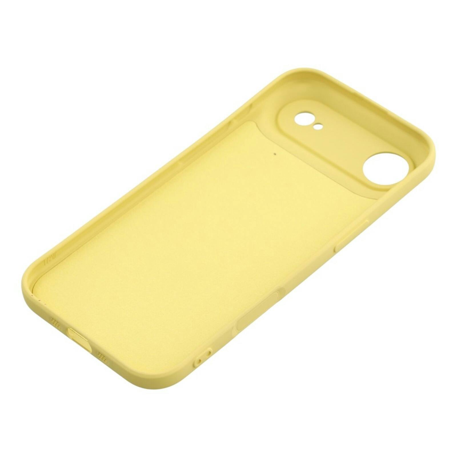 Mocaa Apple iPhone 17 Air Lens Protection Hoesje Geel