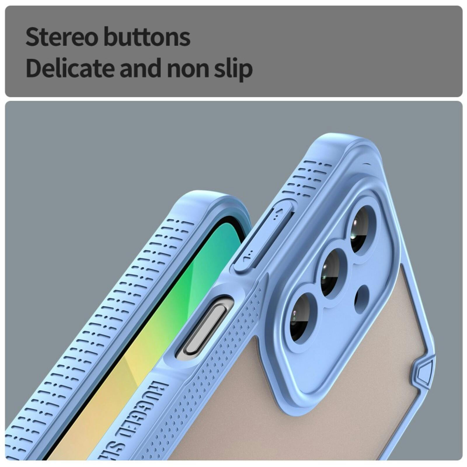 Mocaa Samsung Galaxy A26 Lichtgewicht Rugged Beschermhoesje Blauw