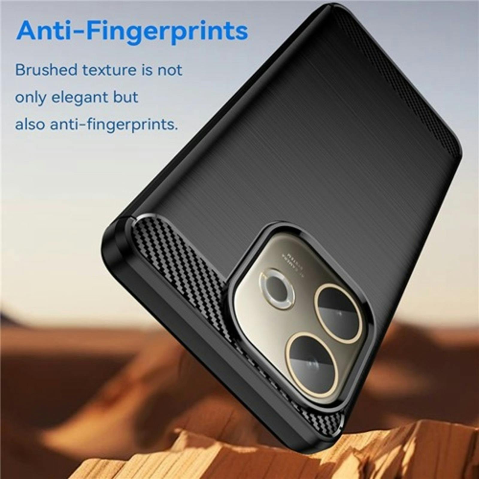 Mocaa Oppo A5 Pro 4G Brushed Hoesje Zwart