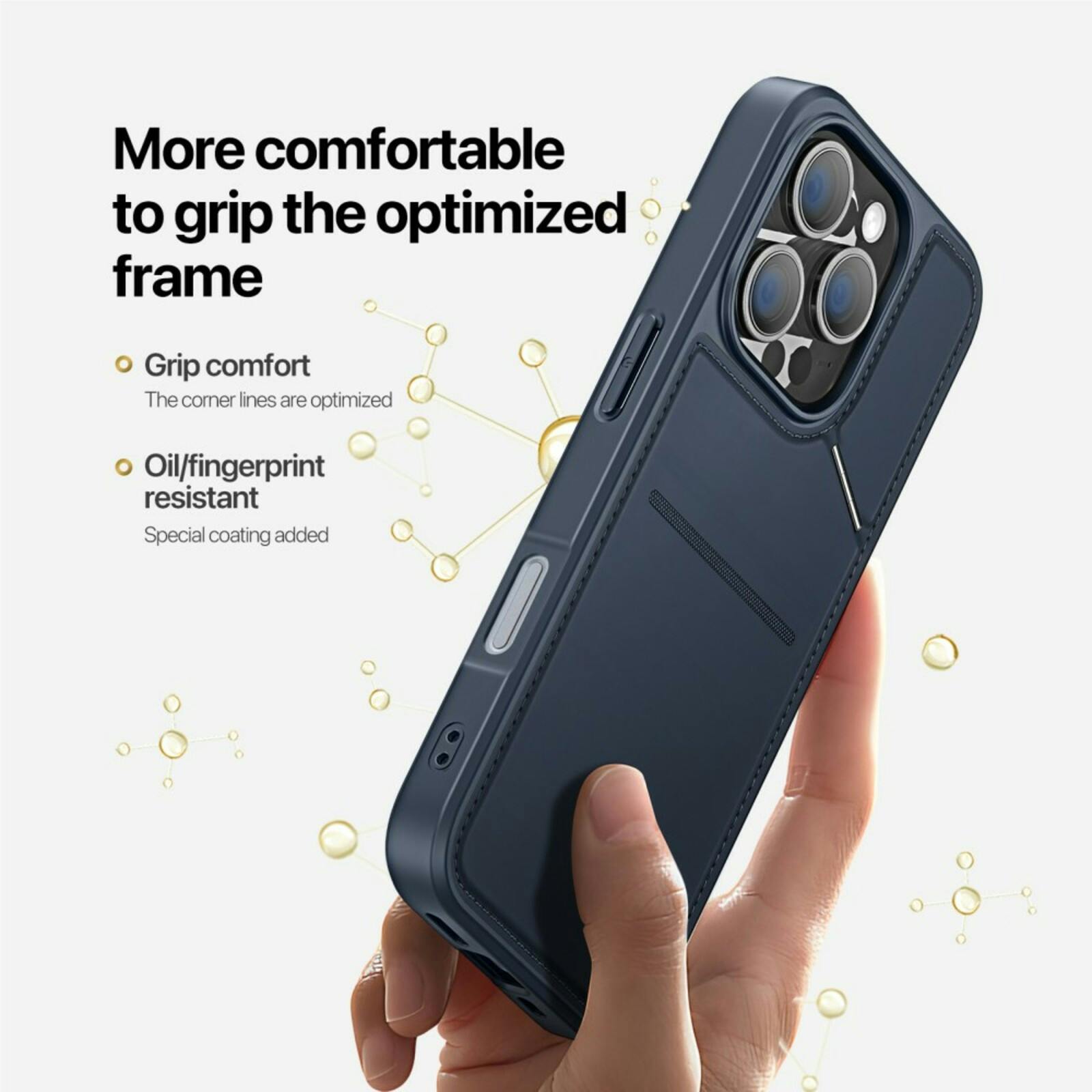 DUX DUCIS Apple iPhone 16 Pro Rafi Series Premium Beschermcase Blauw