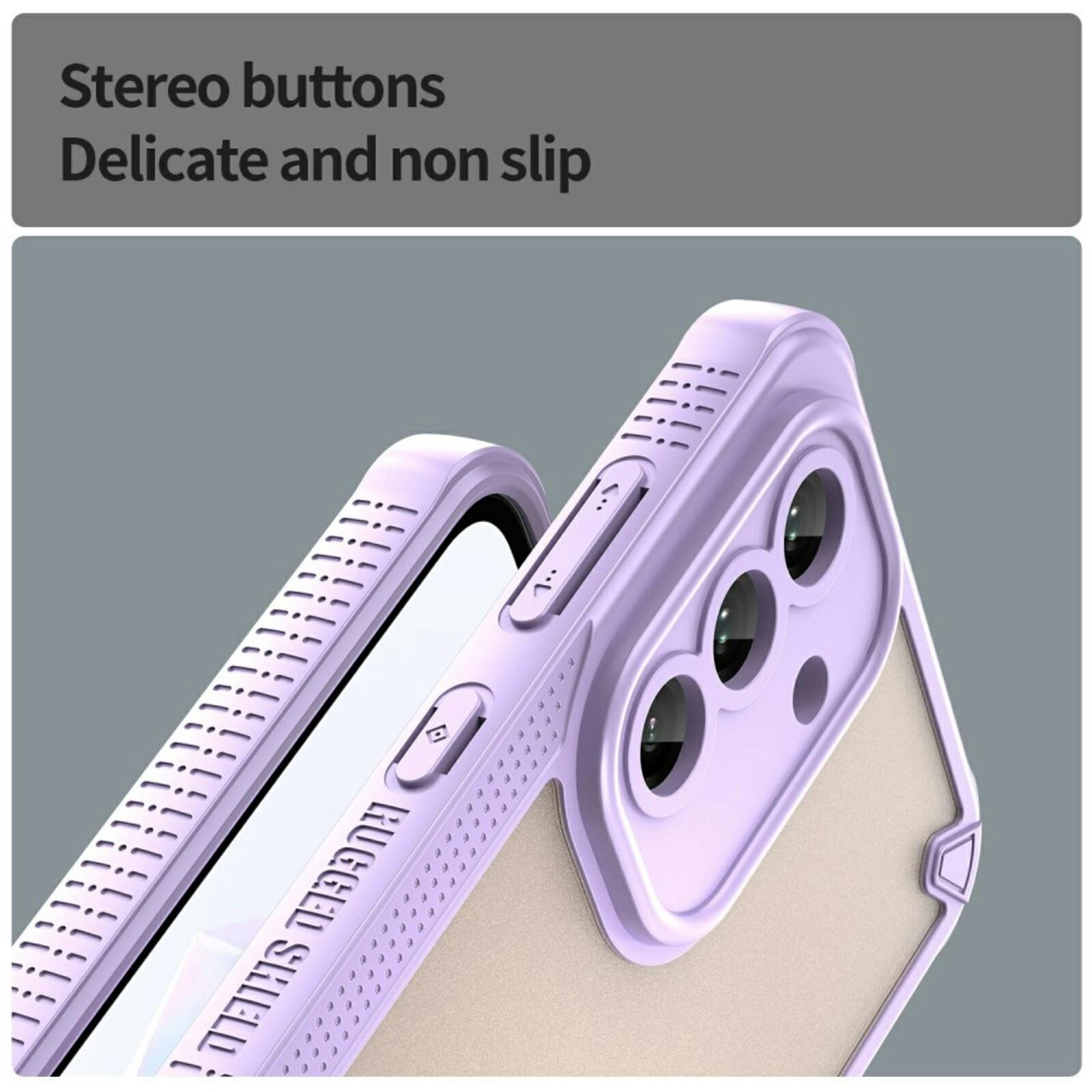 Mocaa Samsung Galaxy A36 Lichtgewicht Rugged Beschermhoesje Paars