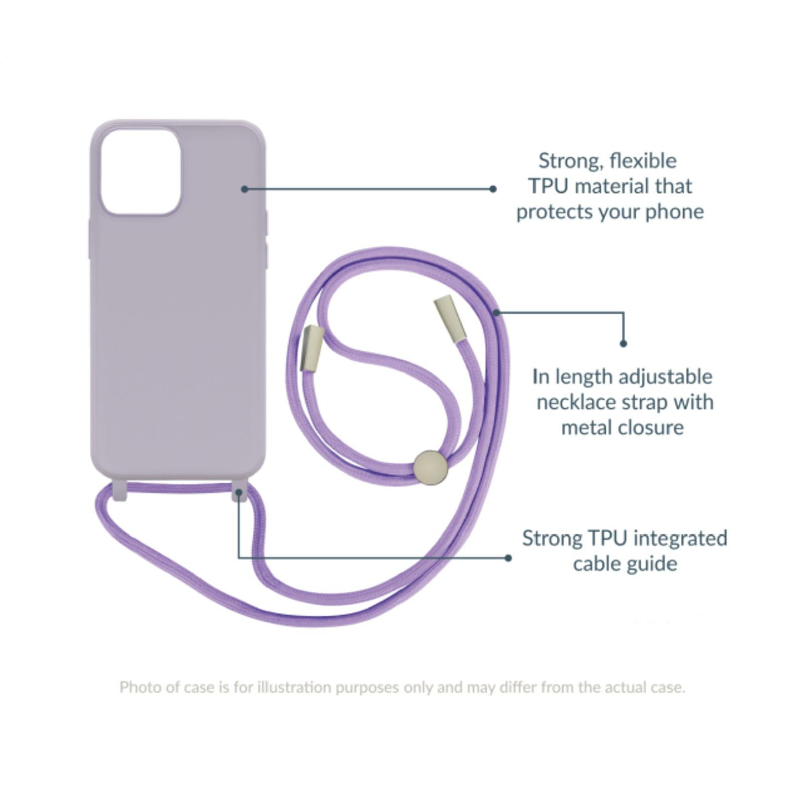 Mobilize Galaxy S23 Plus TPU Hoesje Met Draagkoord Paars
