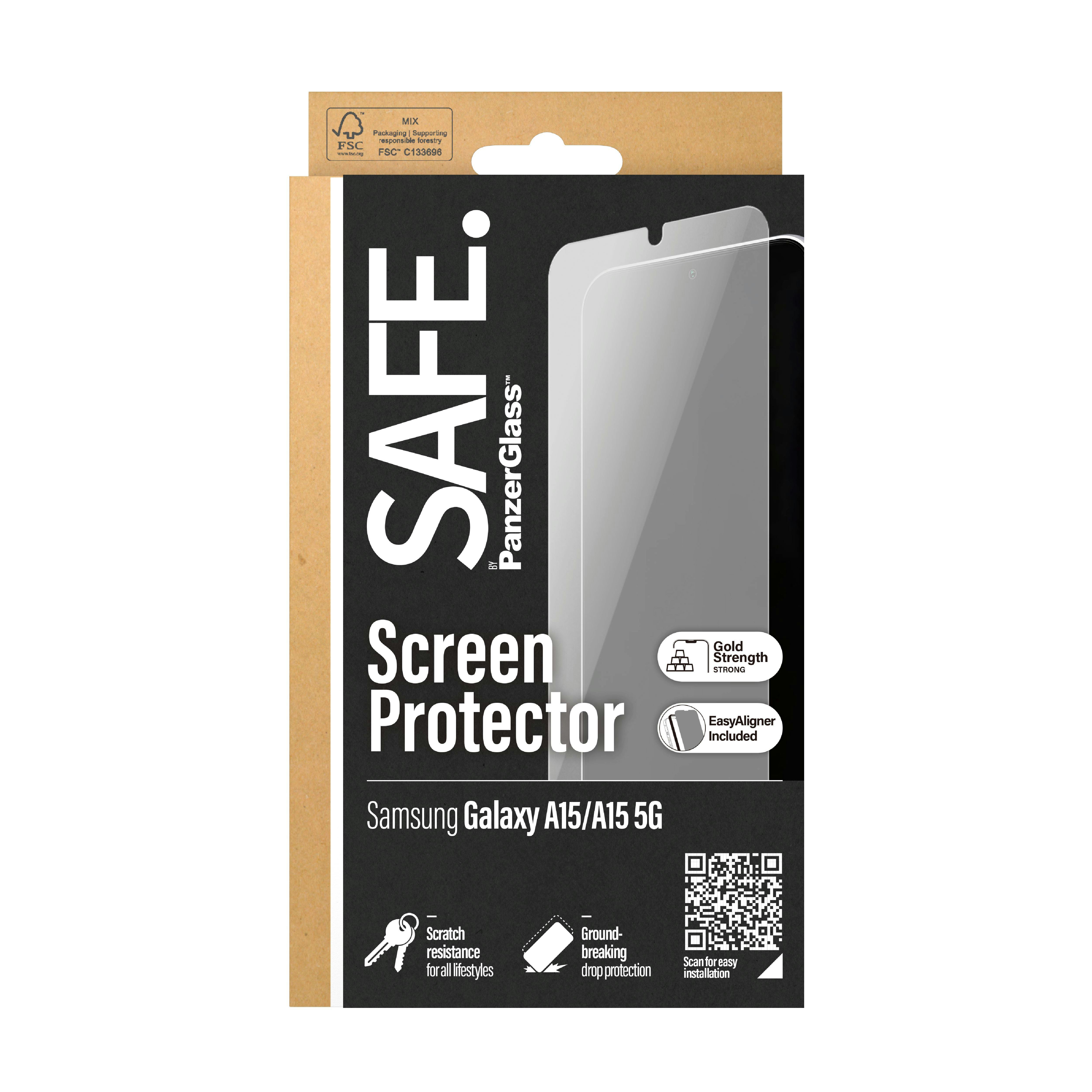 PanzerGlass SAFE Samsung Galaxy A15 Glazen Screenprotector