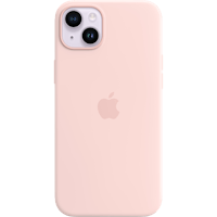 Apple iPhone 14 plus MagSafe Siliconen Hoesje Roze
