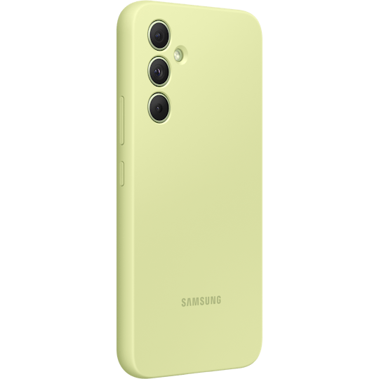 Samsung Galaxy A54 Siliconen Hoesje Groen - Aanzicht vanaf links