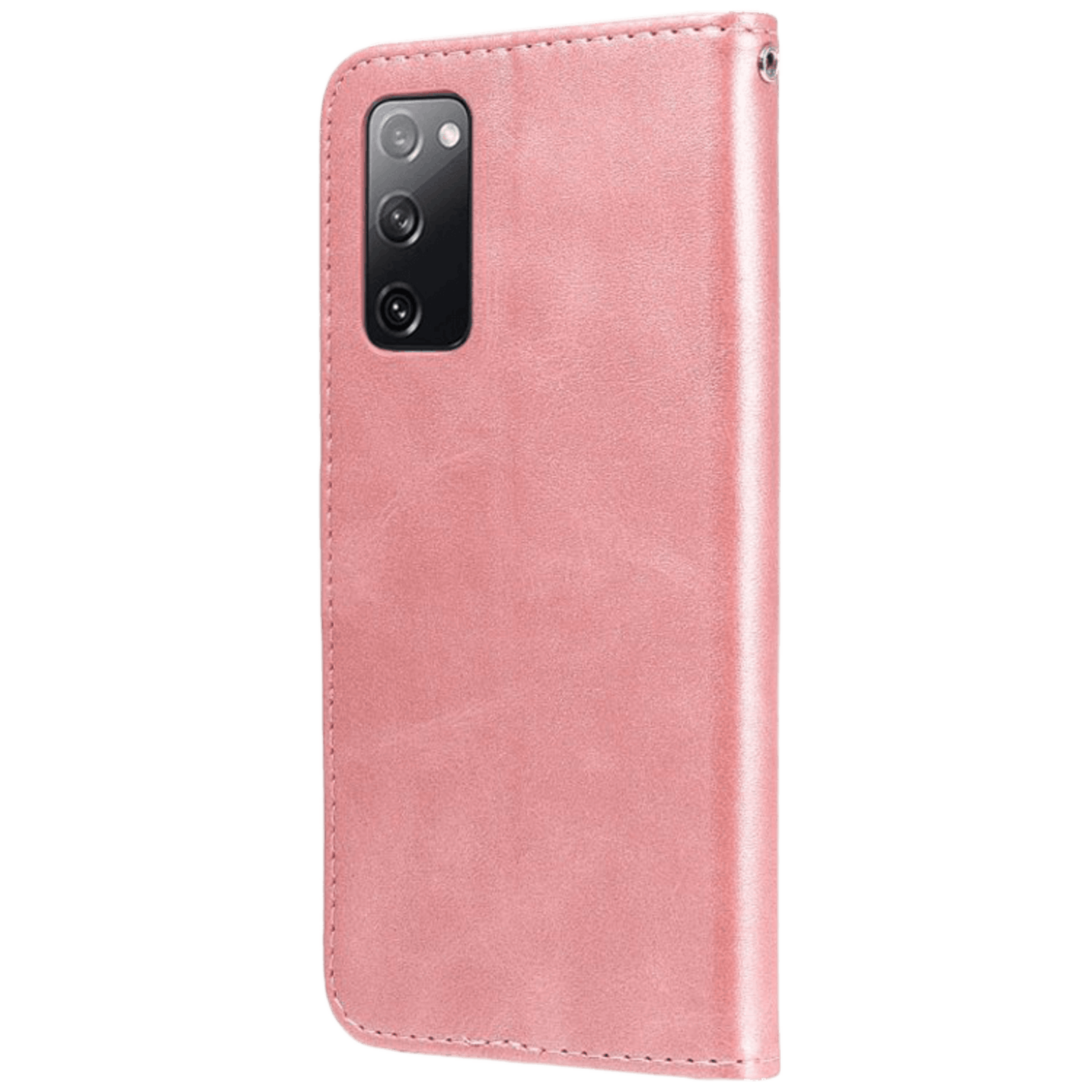CaseBody Samsung Galaxy S20 FE Zipper Portemonnee Hoesje Rosegoud