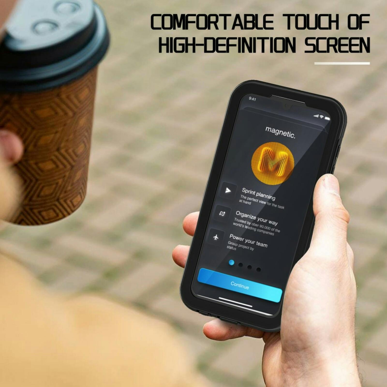 REDPEPPER Samsung A15 Dot Pro Waterproof Hoesje Zwart