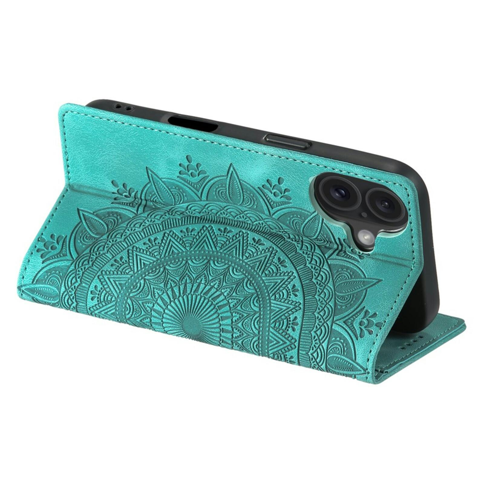 Comfycase Apple iPhone 17 Soft Mandala Bookcase Groen