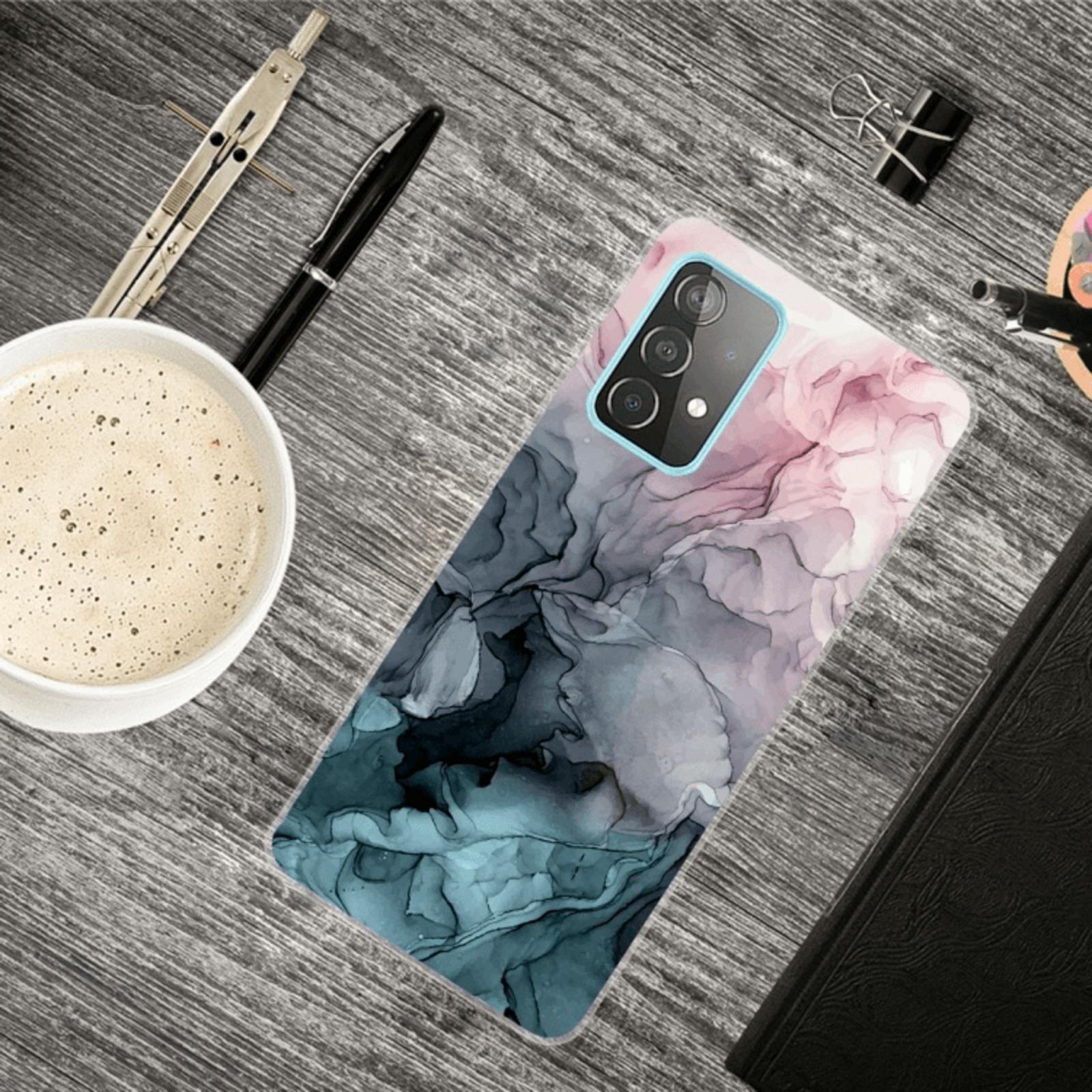 Mocaa Samsung Galaxy A32 Marble Case Meerkleurig