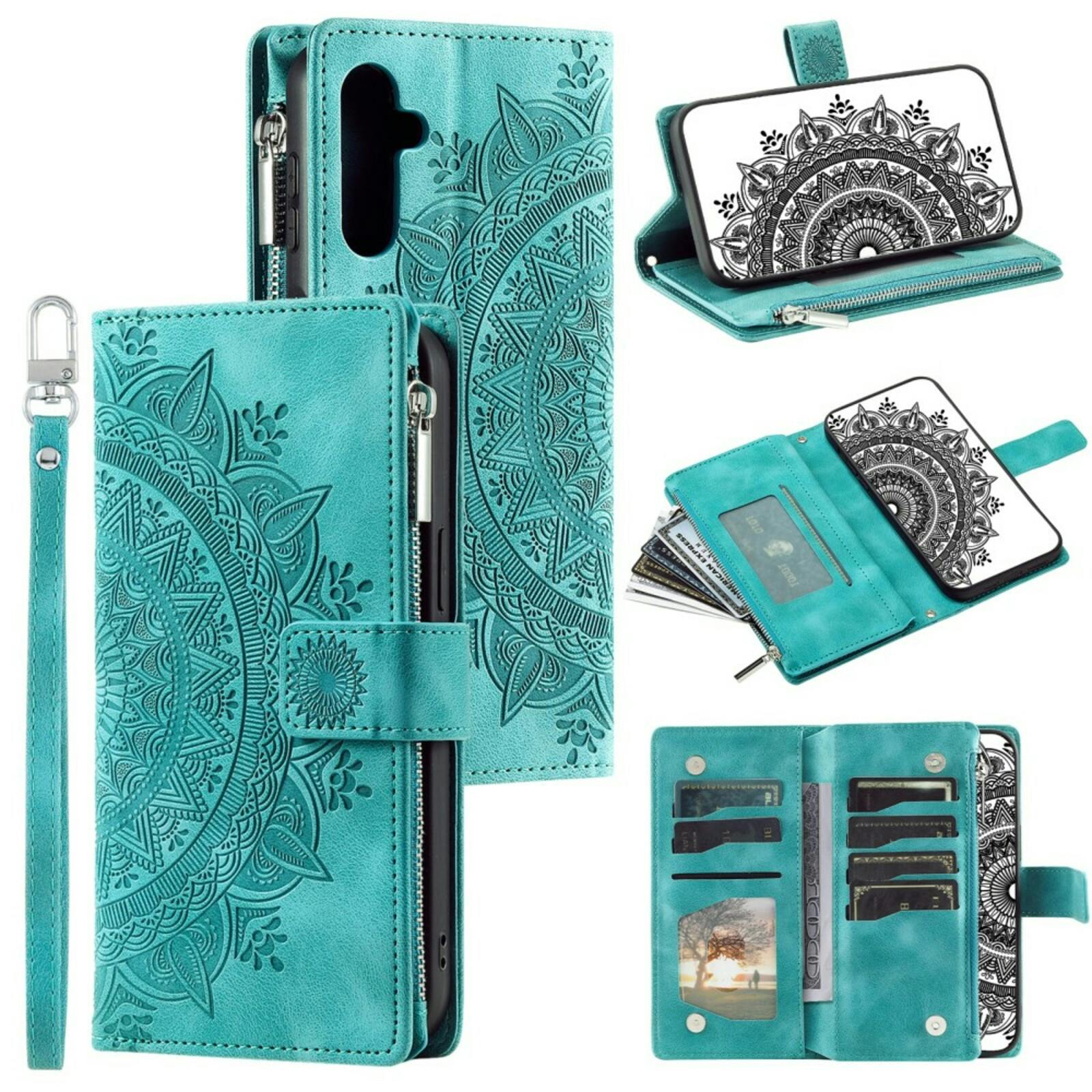 Comfycase Samsung Galaxy A16 Mandala Wallet Groen