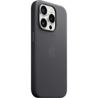 Apple iPhone 15 Pro FineWoven MagSafe Hoesje Black - Voorkant