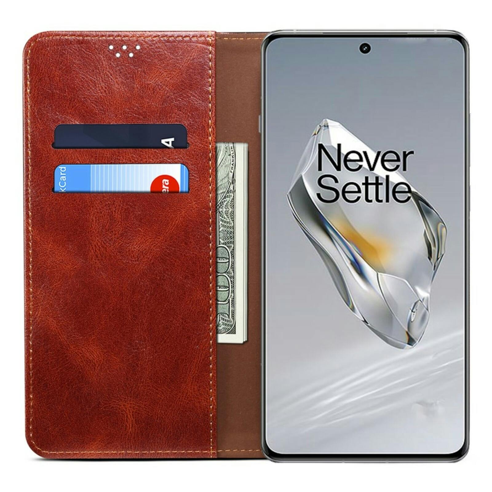 CaseBody OnePlus 12R Retro Bookcase Bruin