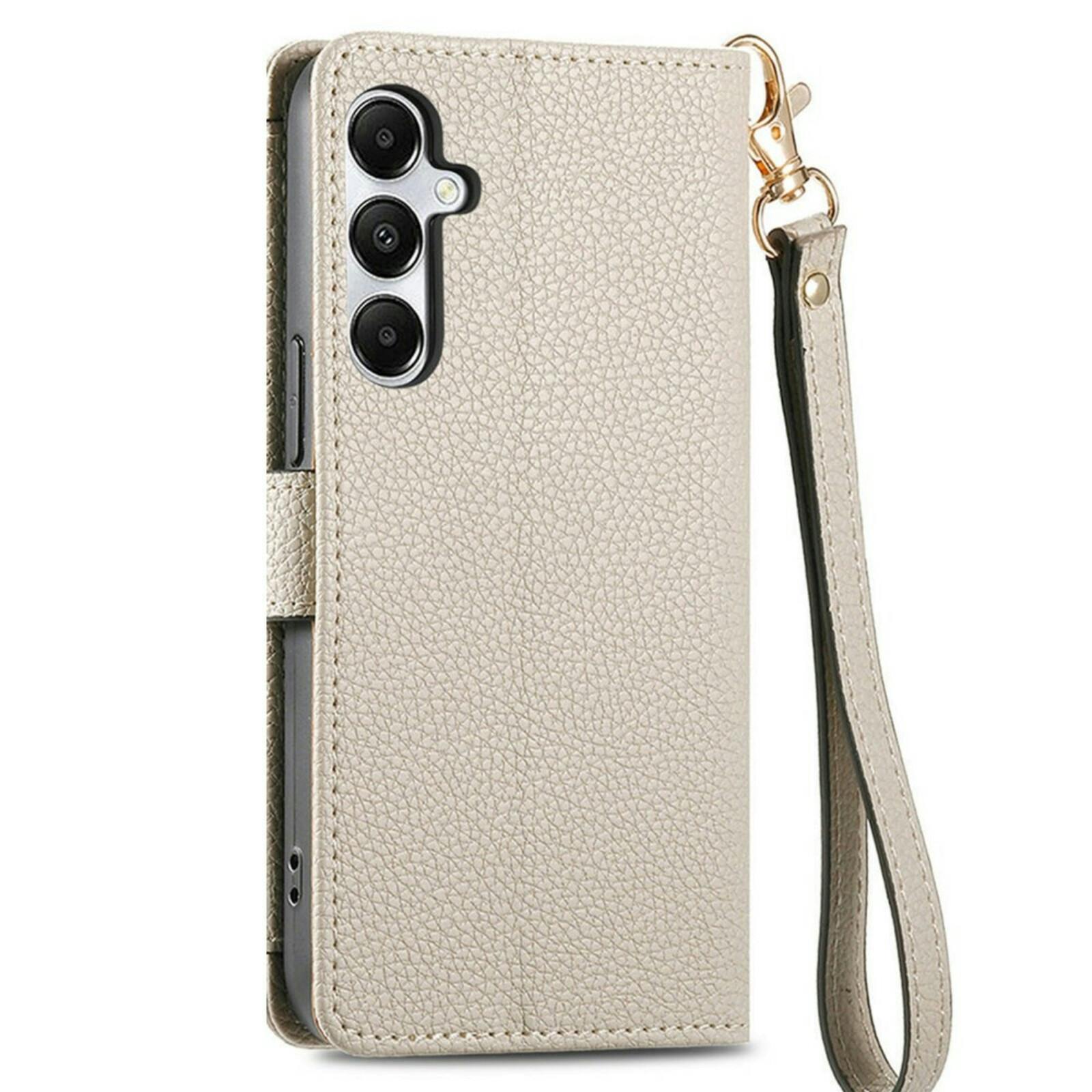 Mocaa Samsung A55 Love Heart Wallet Hoesje Grijs