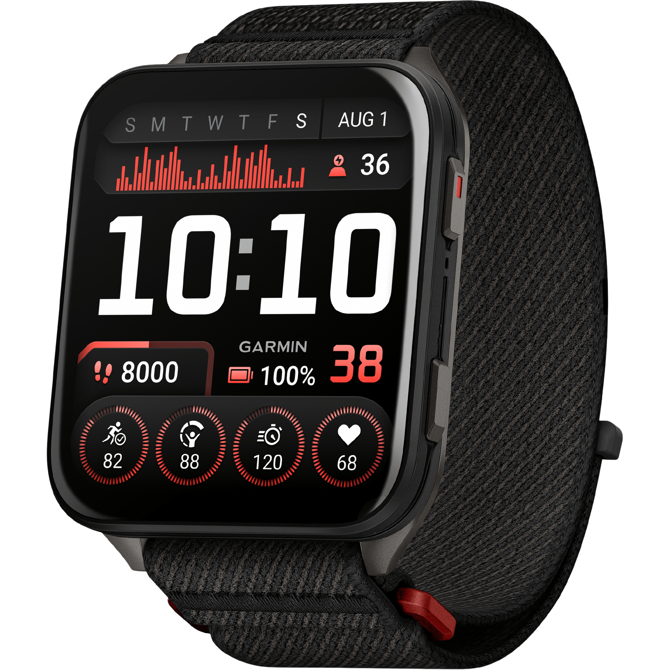 Garmin Venu X1 Black - Aanzicht vanaf links