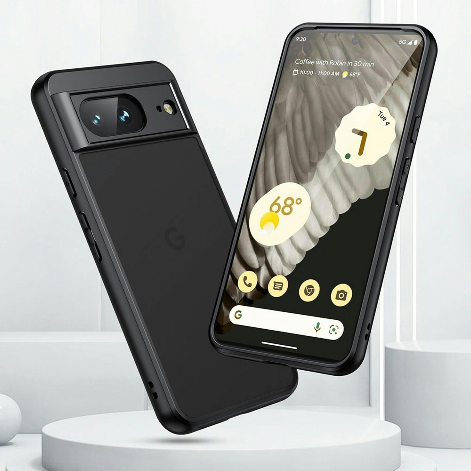 CaseBody Google Pixel 8a Airbag Schokbestendig Hoesje Zwart
