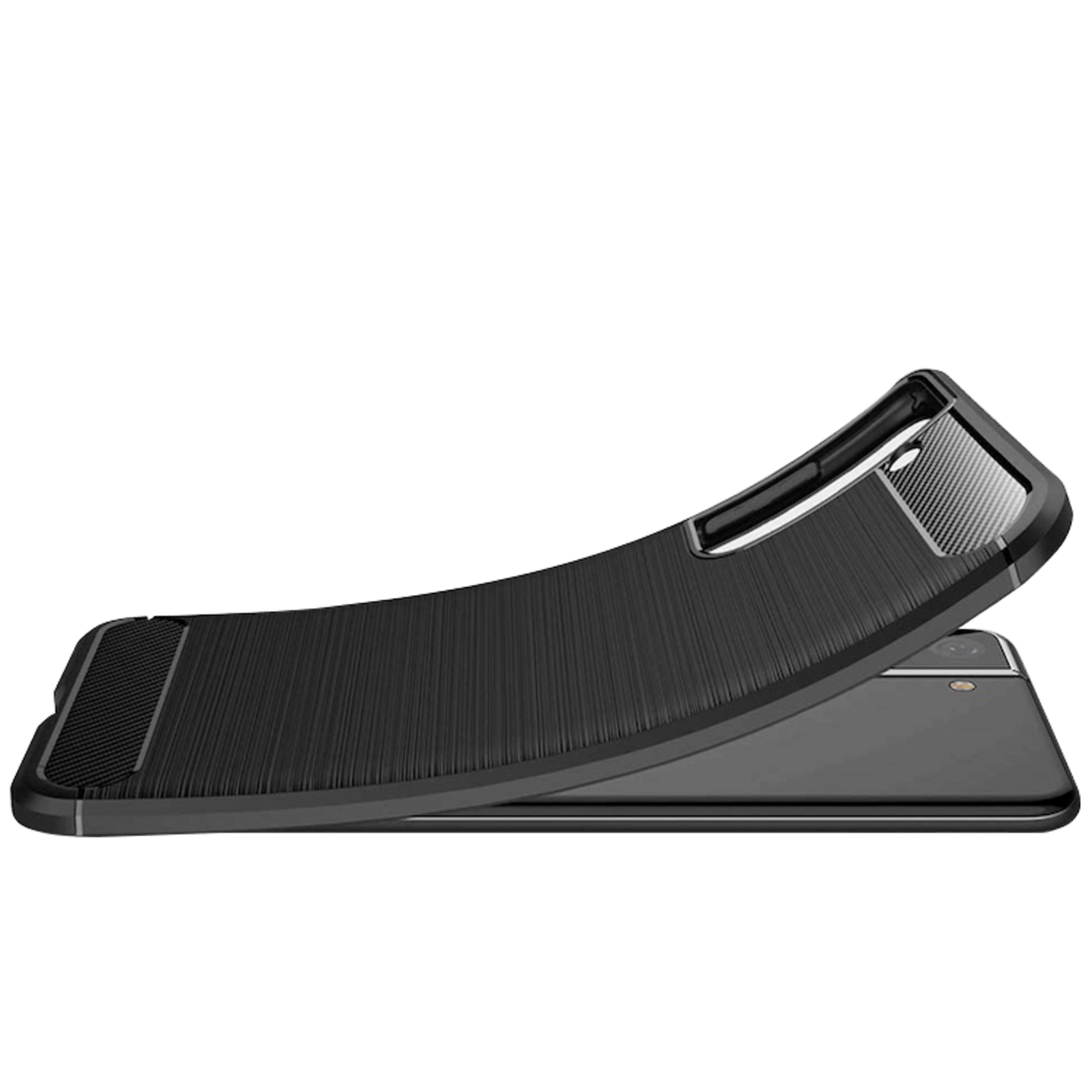 Mocaa Samsung Galaxy S21 Plus Schokbestendig Slank Hoesje Zwart