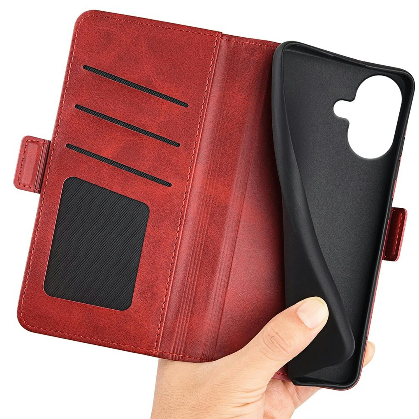 Comfycase Apple iPhone 17 Bookcase Hoesje Rood