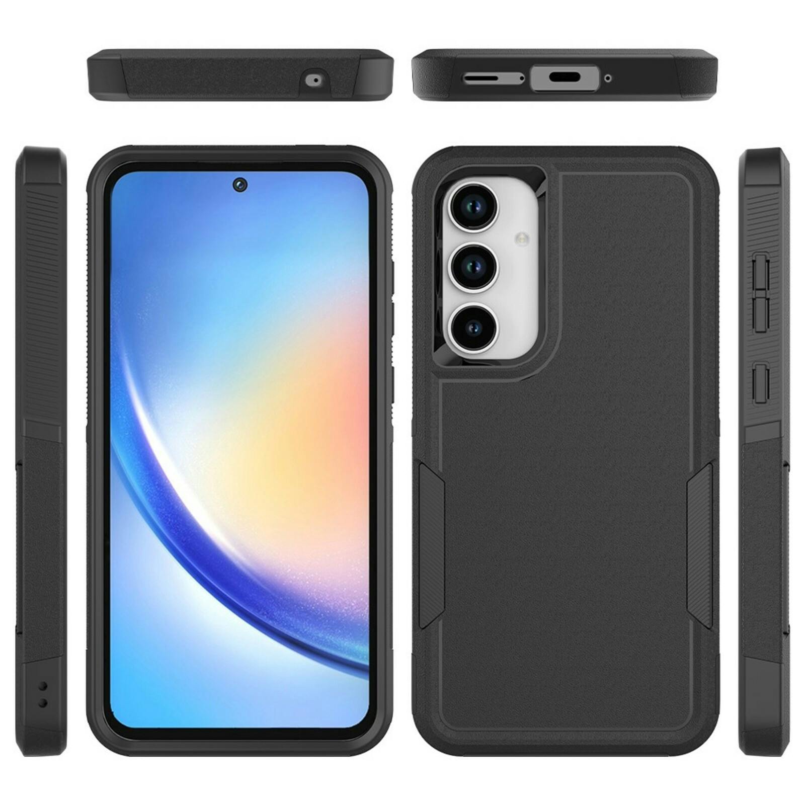 CaseBody Samsung Galaxy A35 Armor Beschermcase Zwart