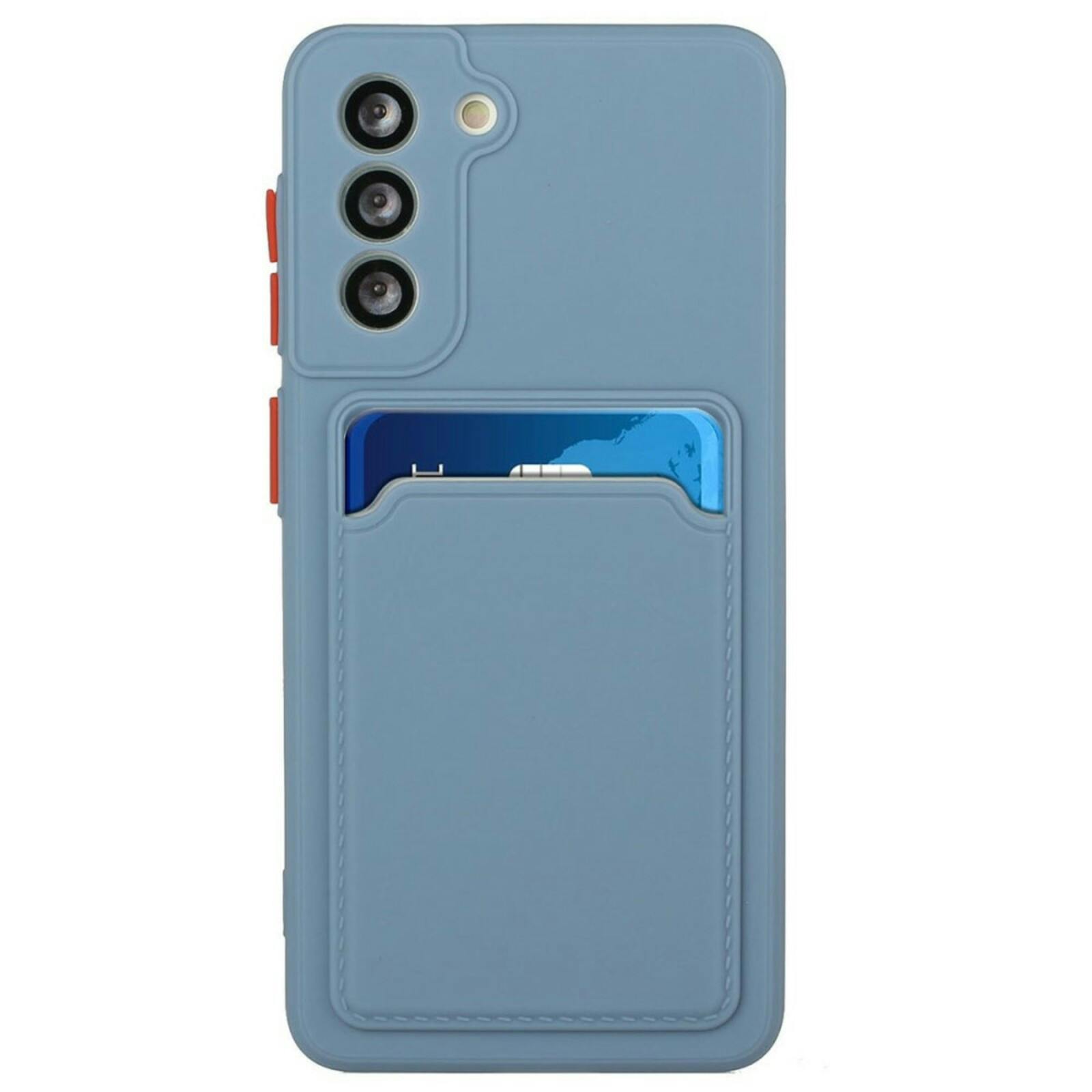 CaseBody Samsung S23 FE Telefoonhoesje met Kaarthouder Blauw