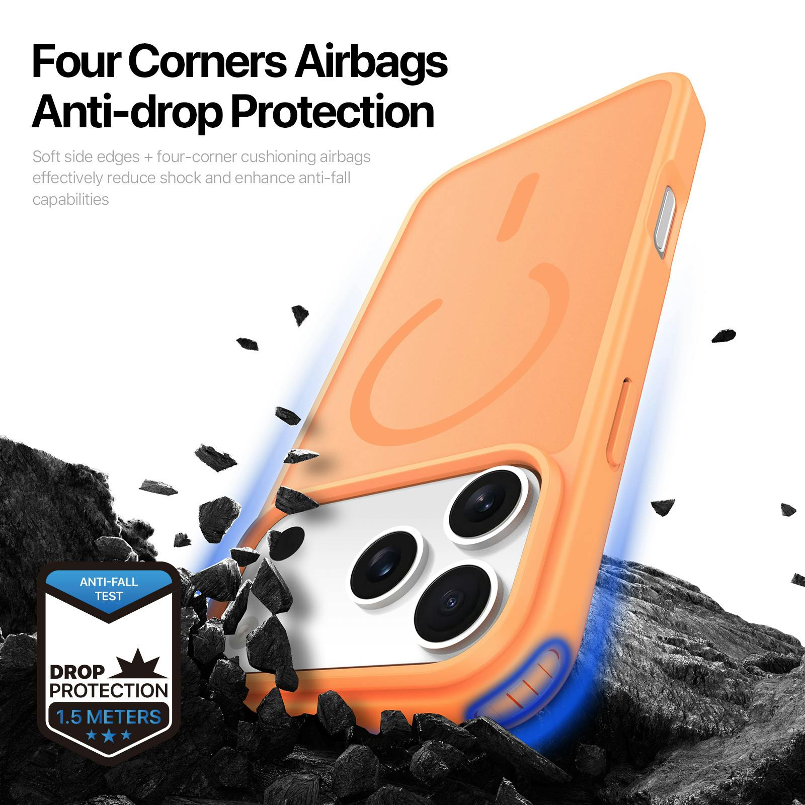 DUX DUCIS iPhone 18 Pro Max Mat MagSafe Hoesje Oranje