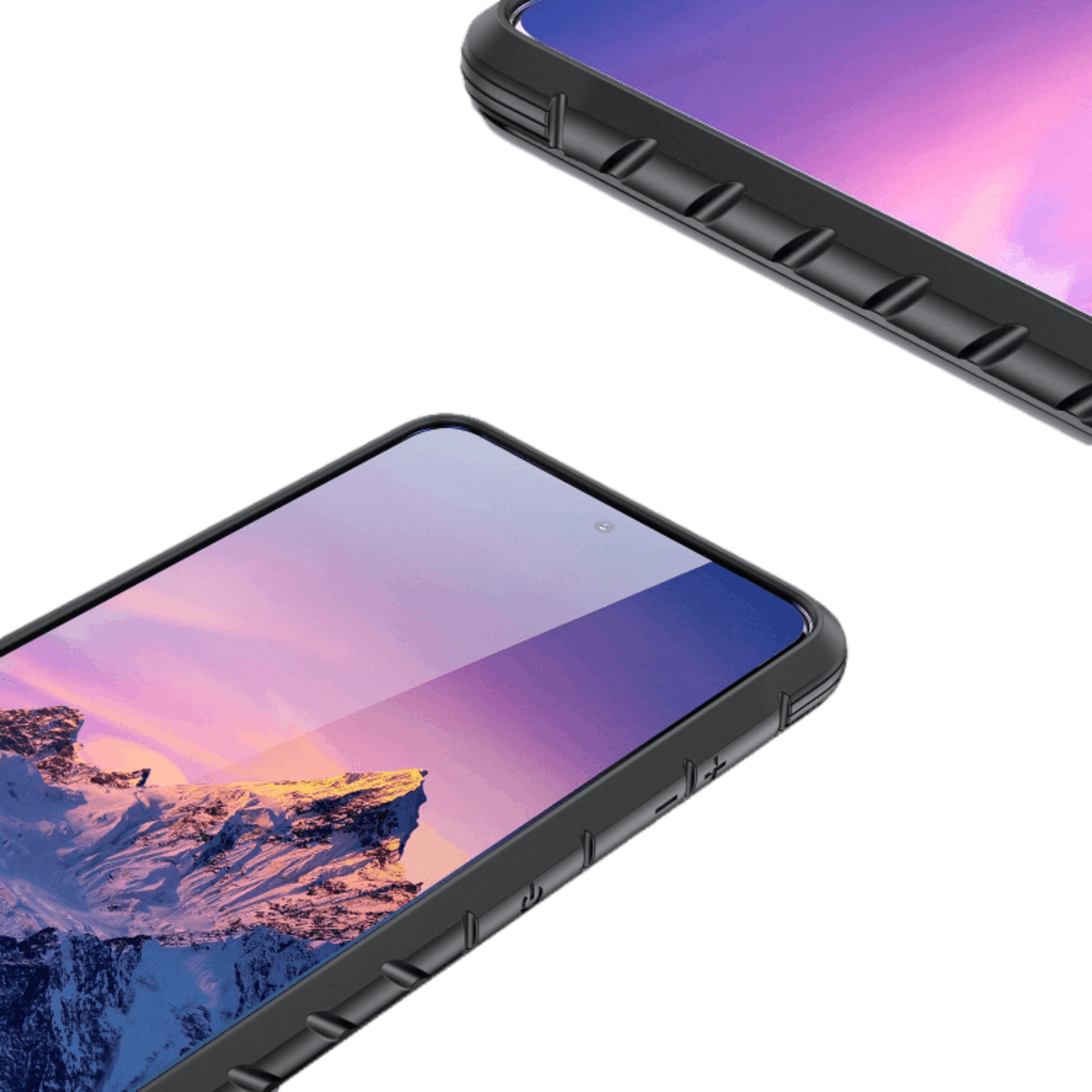 iPaky Samsung Galaxy S21 Ultra Thunder Series Stevig Aluminium Hoesje Zwart