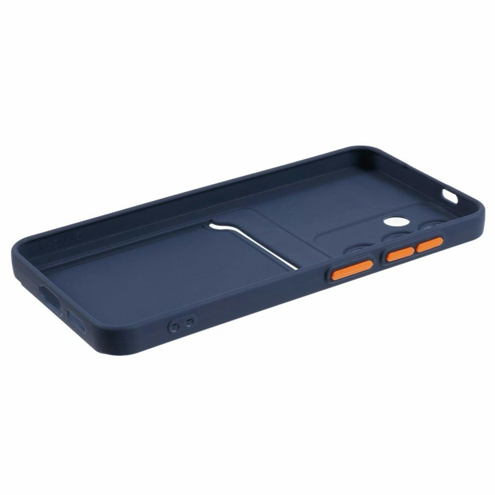 CaseBody Samsung A55 Telefoonhoesje met Kaarthouder Navy