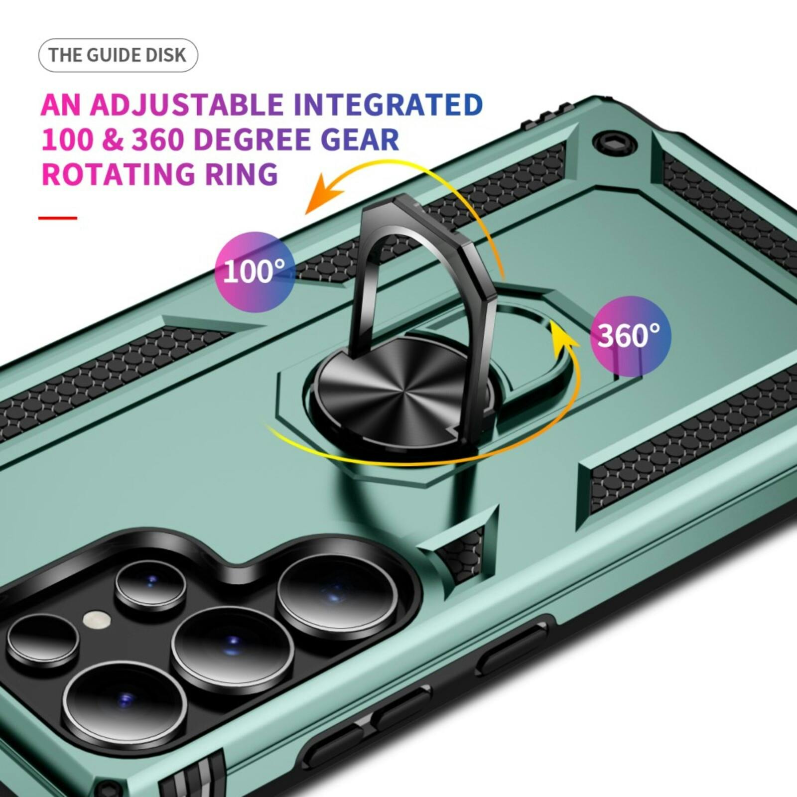 CaseBody Samsung Galaxy S25 Ultra Shield Case Groen