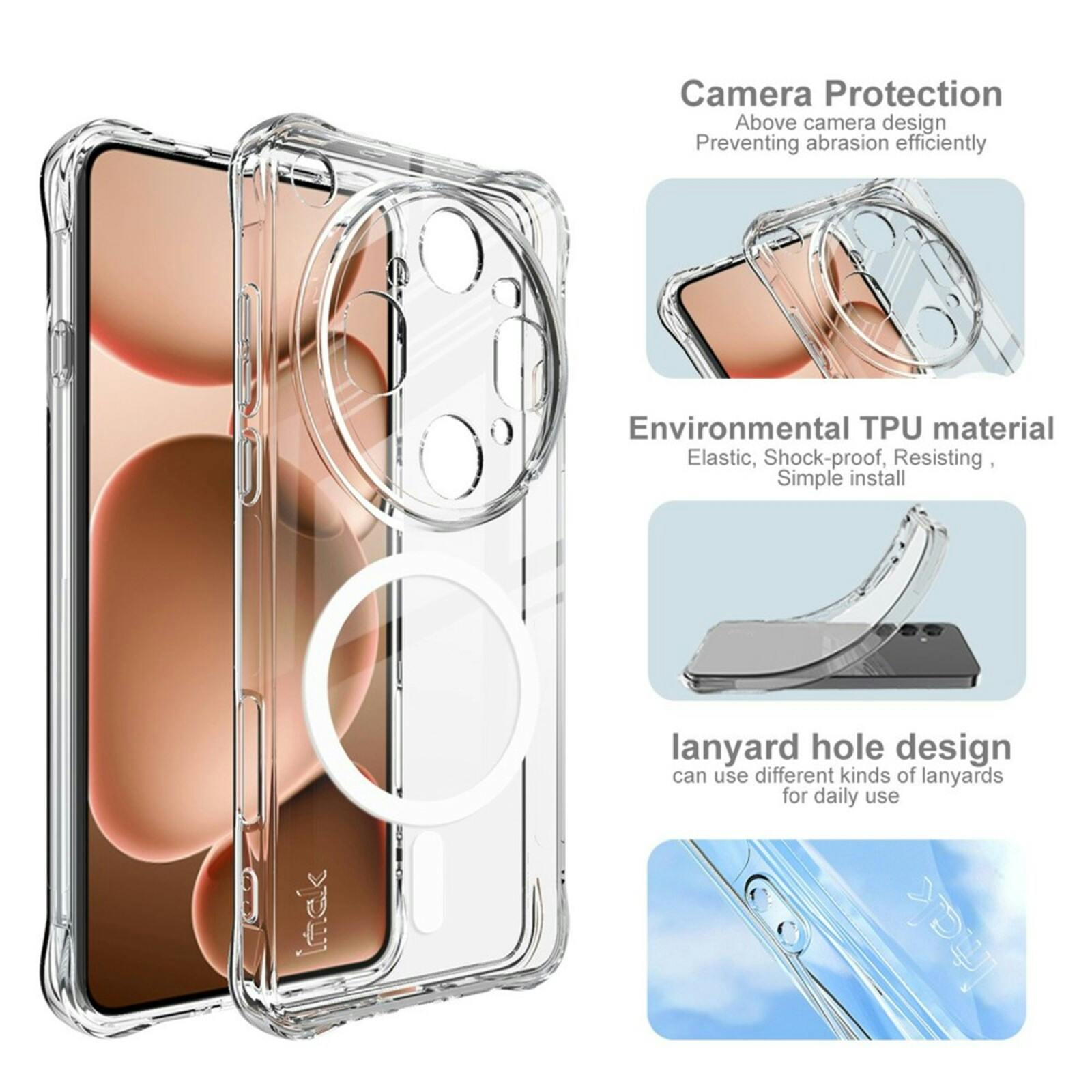 Imak OPPO Find X9 Ultra Magnetic Shockproof Case Transparant