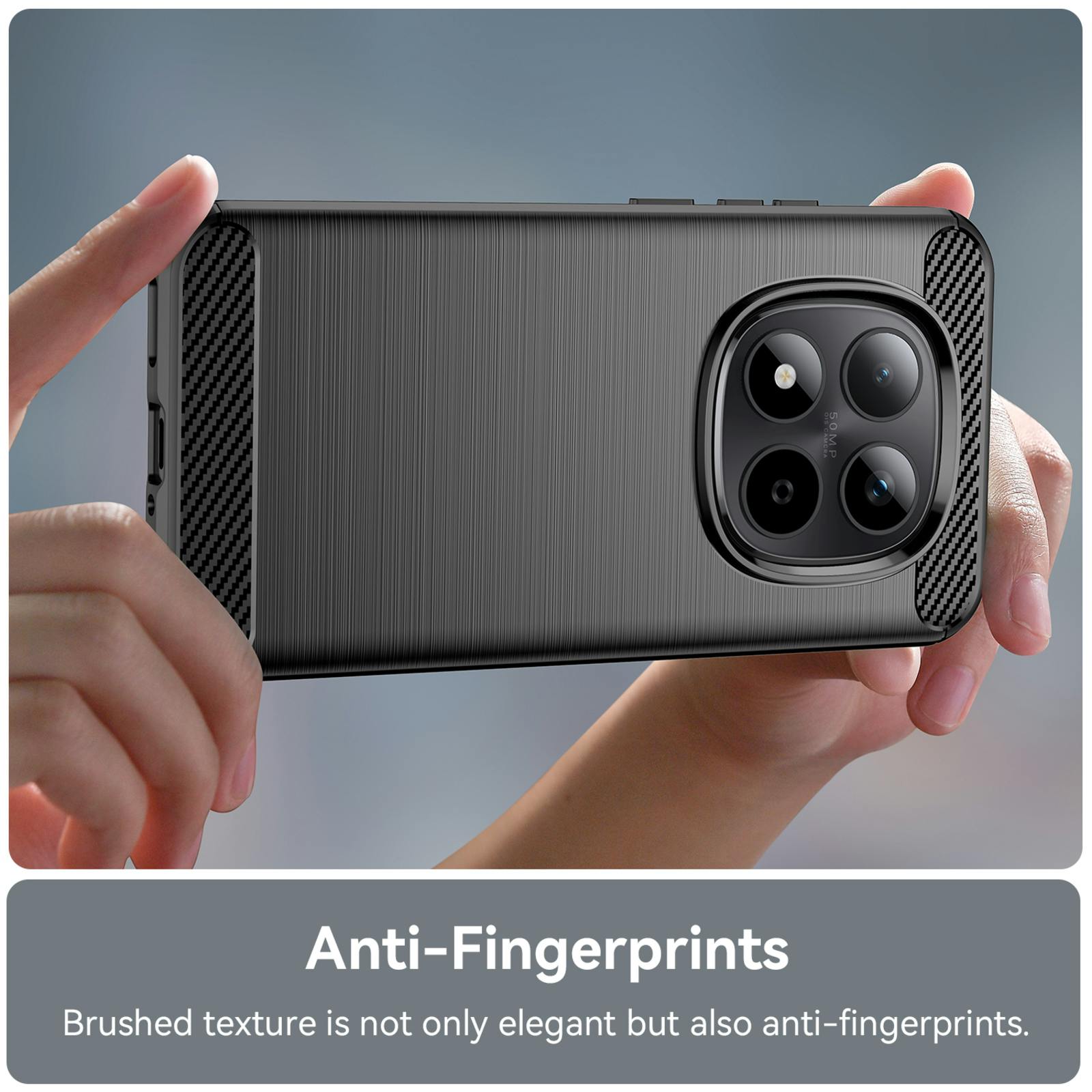 Mocaa Xiaomi Redmi Note 15 Pro 5G Schokbestendig Hoesje Zwart