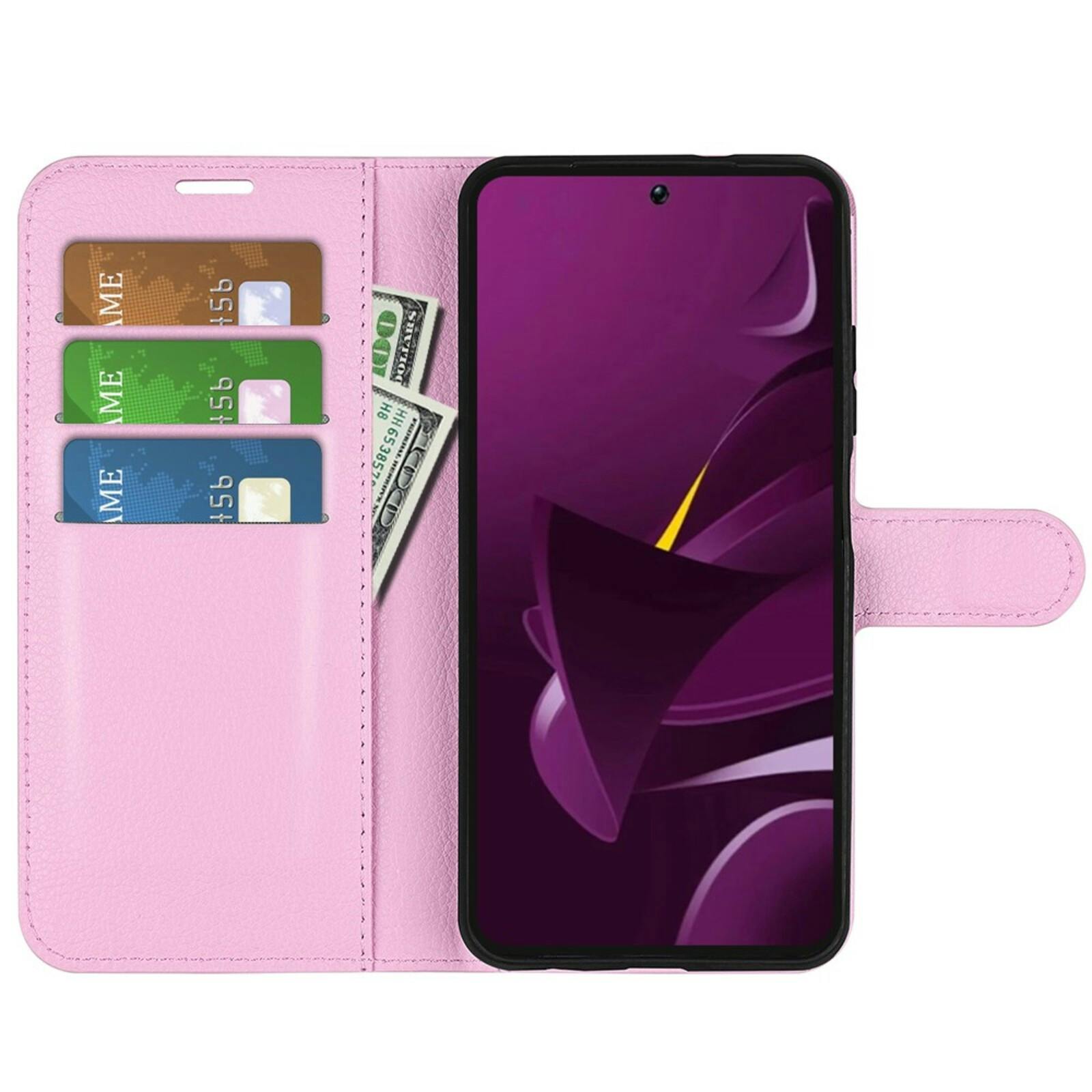 CaseBody POCO M7 Pro 5G Bookcase Hoesje Roze