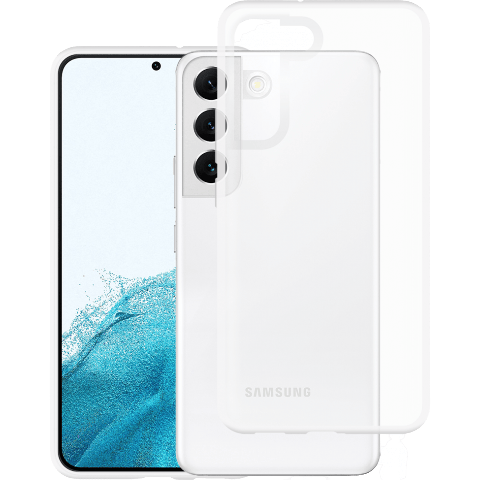 Just in Case Galaxy S22 Plus Siliconen (TPU) Hoesje Clear - Voorkant