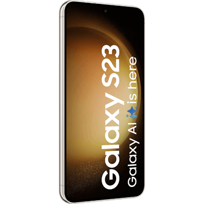 Samsung Galaxy S23 5G Cream - Aanzicht vanaf links