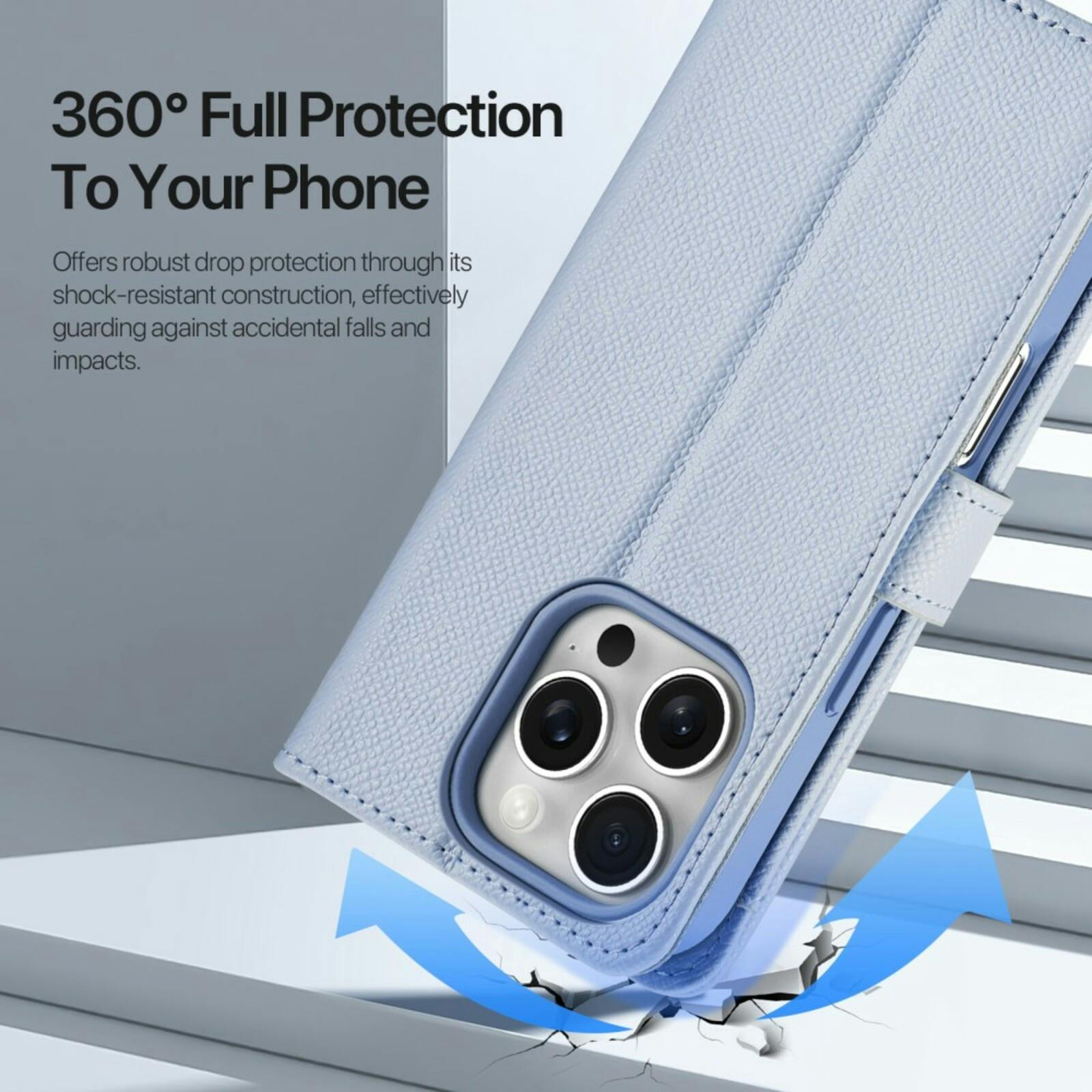 DUX DUCIS Apple iPhone 16 Pro Premium 2-in-1 Bookcase met MagSafe Hoesje Lila