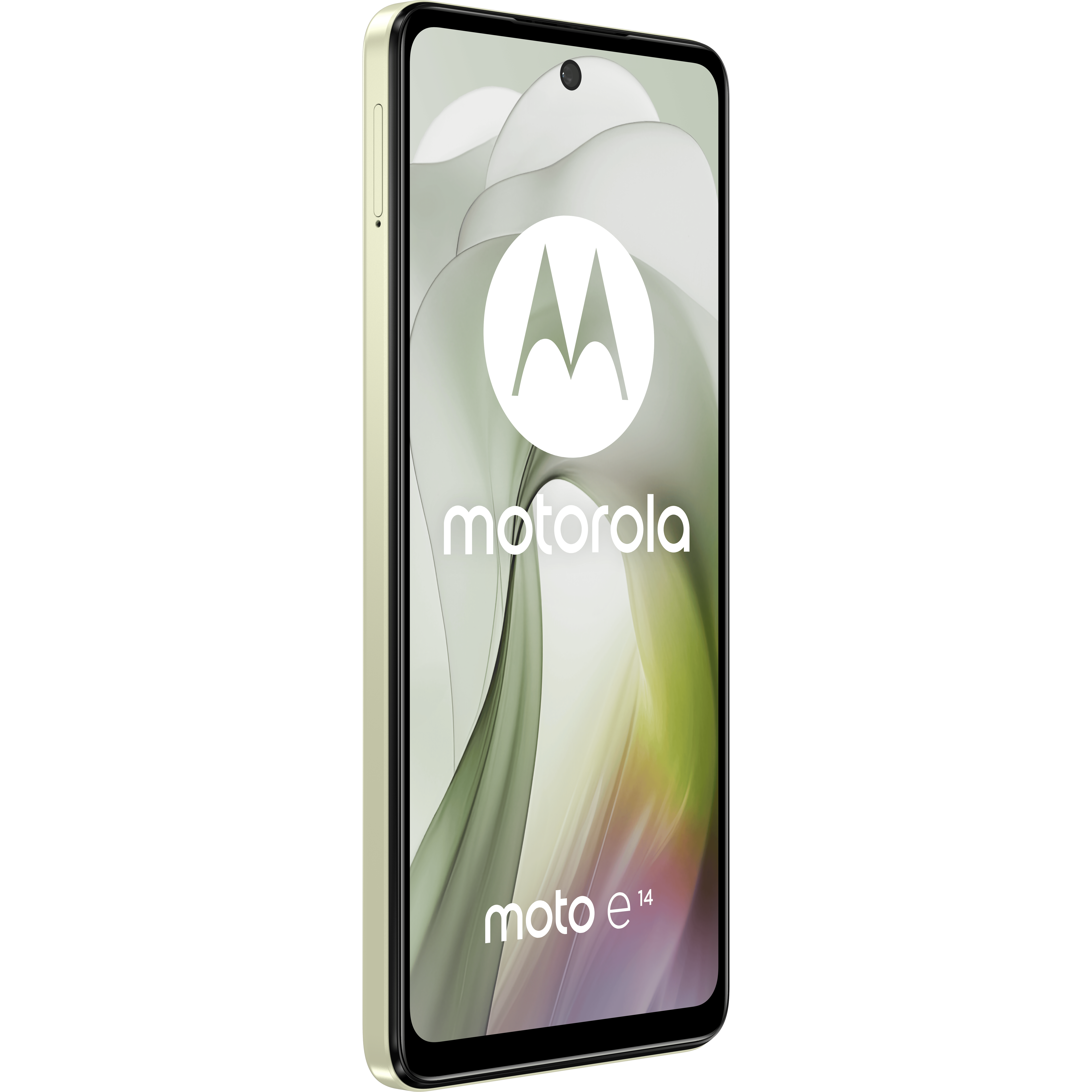 Motorola Moto E14 Motorola Moto E14 Pastel Green - Aanzicht vanaf rechts