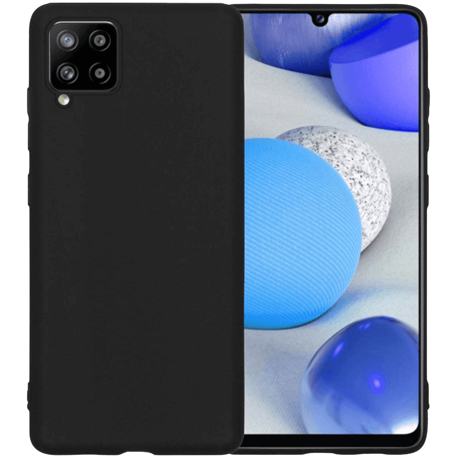Mocaa Samsung Galaxy A42 Slim-Fit Telefoonhoesje Zwart