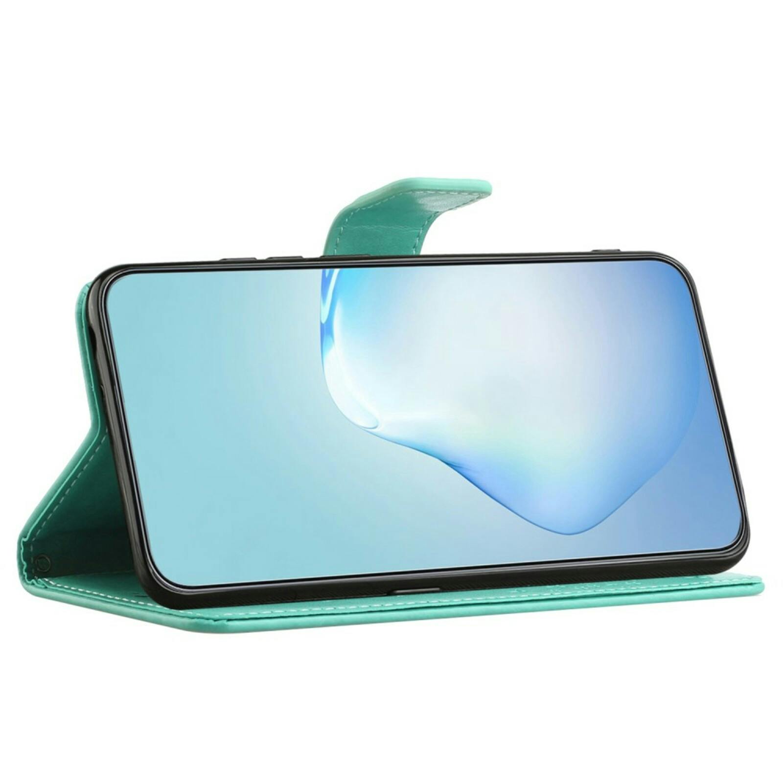Comfycase Samsung Galaxy A55 Bookcase Hoesje Uiltjes Groen