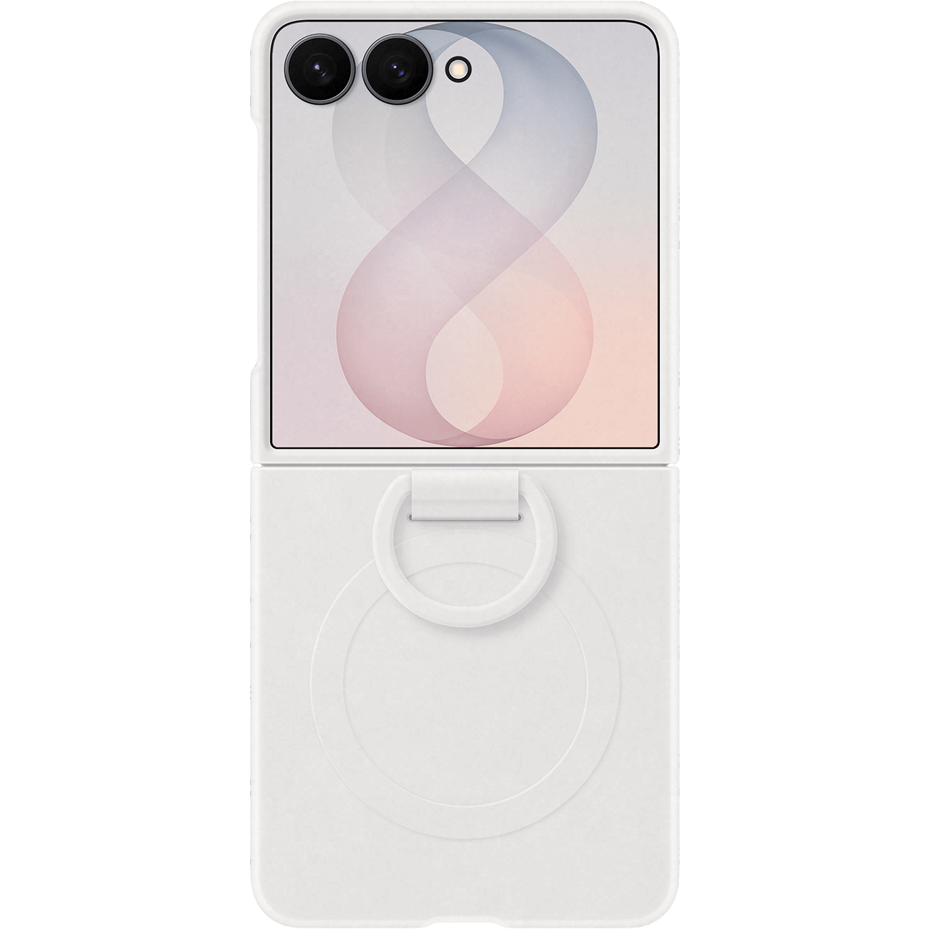 Samsung Galaxy Z Flip8 Silicone Ring Magnet Case Wit