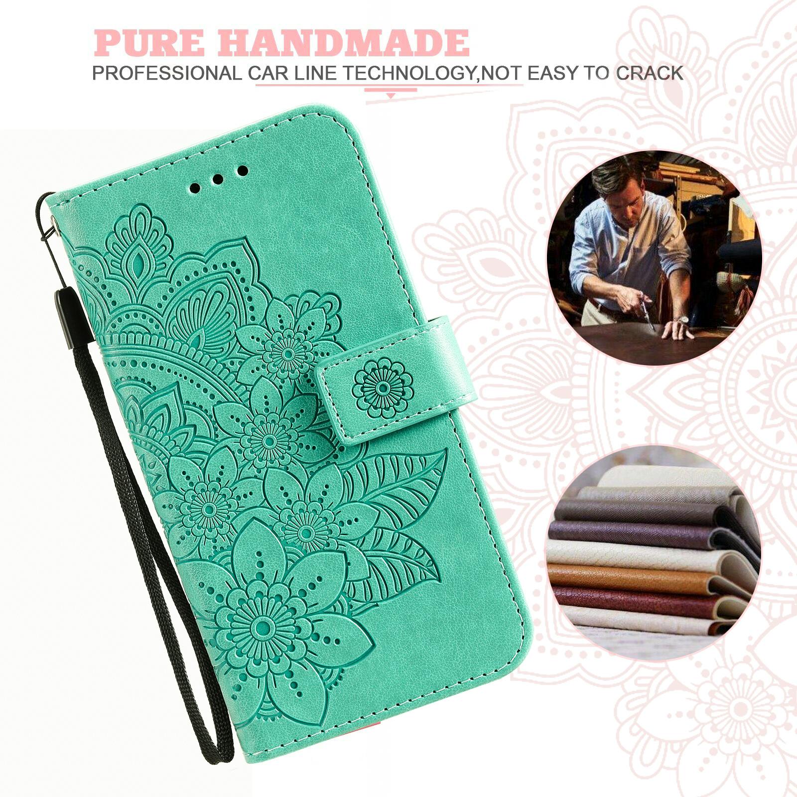 Comfycase Motorola Moto G67 Mandala Wallet Groen